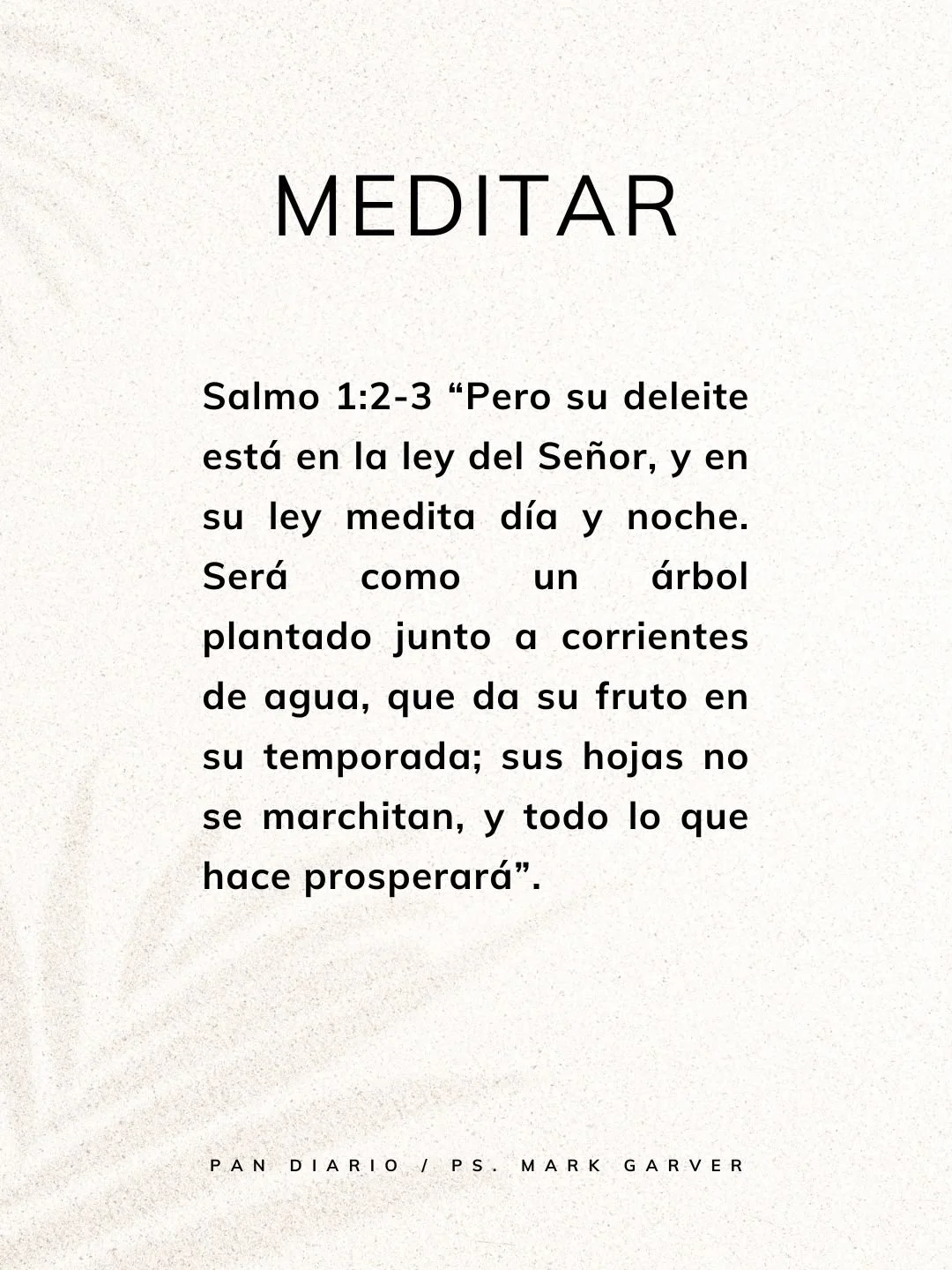 18 de Marzo, 2026 - Meditar