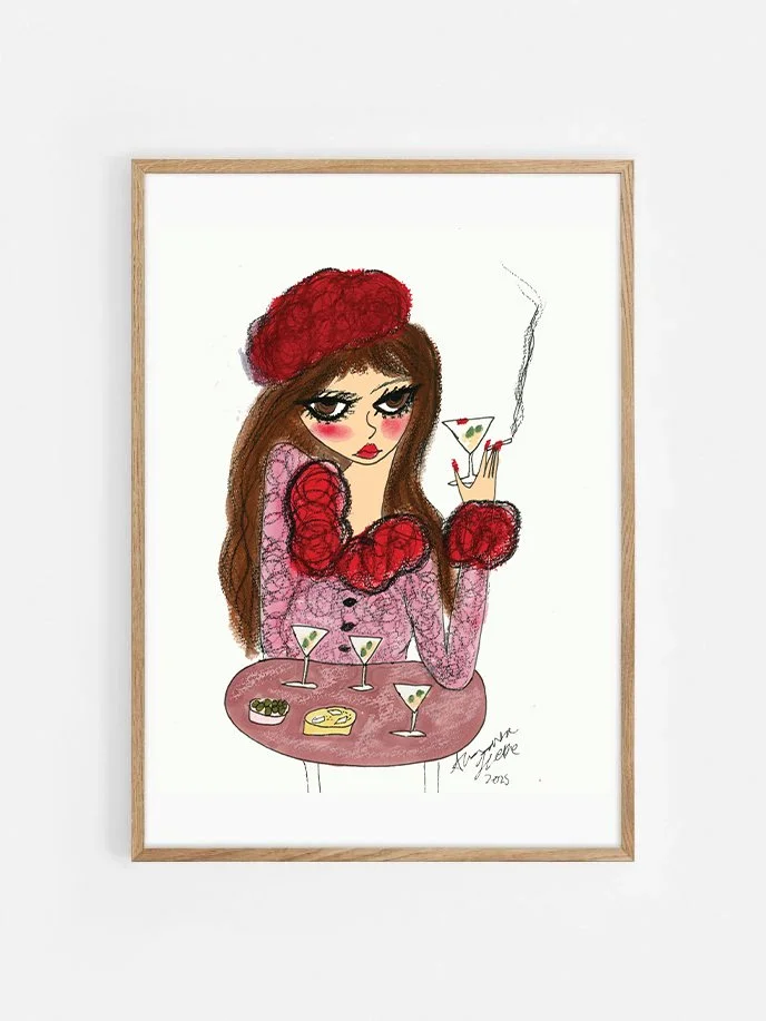 Martini Girl 8 x 10" Print