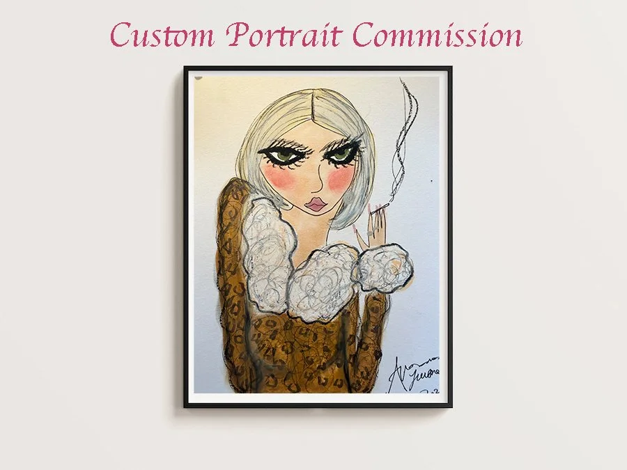 Hand Drawn Original Portrait Commission