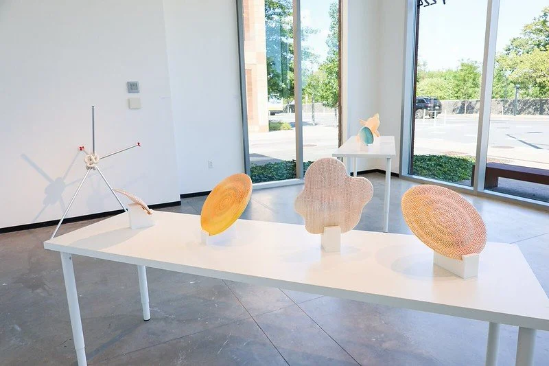 Gallery space to the right of the front door (Featuring work by Yonatan Hopp)
