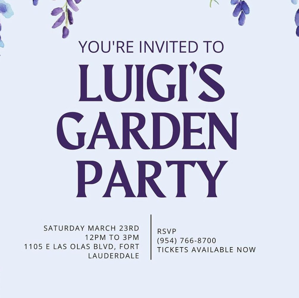 Luigi's Garden Party with Stefano May