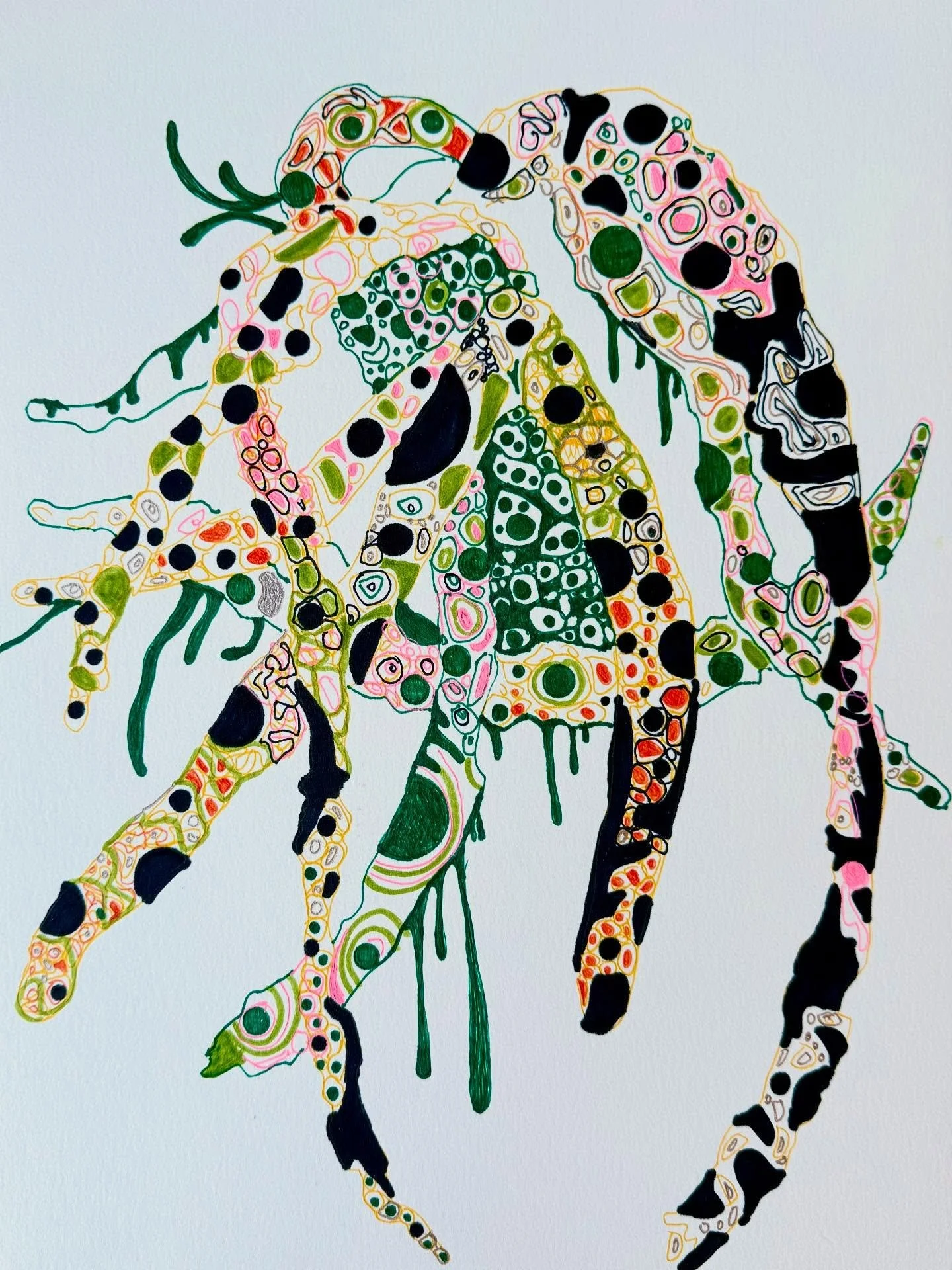 NEW DRAWINGS gouache &amp; markers  on paper. OPEN STUDIO this weekend July 19-20 from 1-6pm. Details in link. Come by and we&rsquo;ll talk art! #openstudio #artist #artsy #paintings #drawings #fashion #pencil #pencildrawing #pencilonpaper #crayon #c