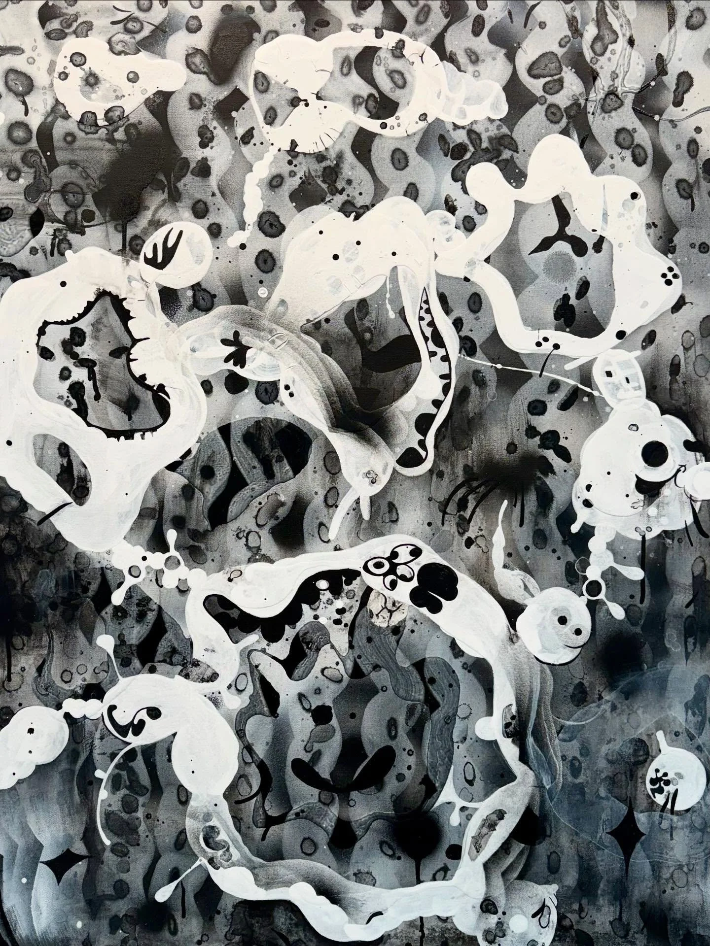 BLACK MAGIC new Spray Painting! Check out the Store to purchase phone cases and more: josephstabilitopaintings.com #art #artwork #acrylic #artoftheday #acrylic #absolutartist #artandinteriors #artlovers #artfollowers #artforinteriordesigners #artprin