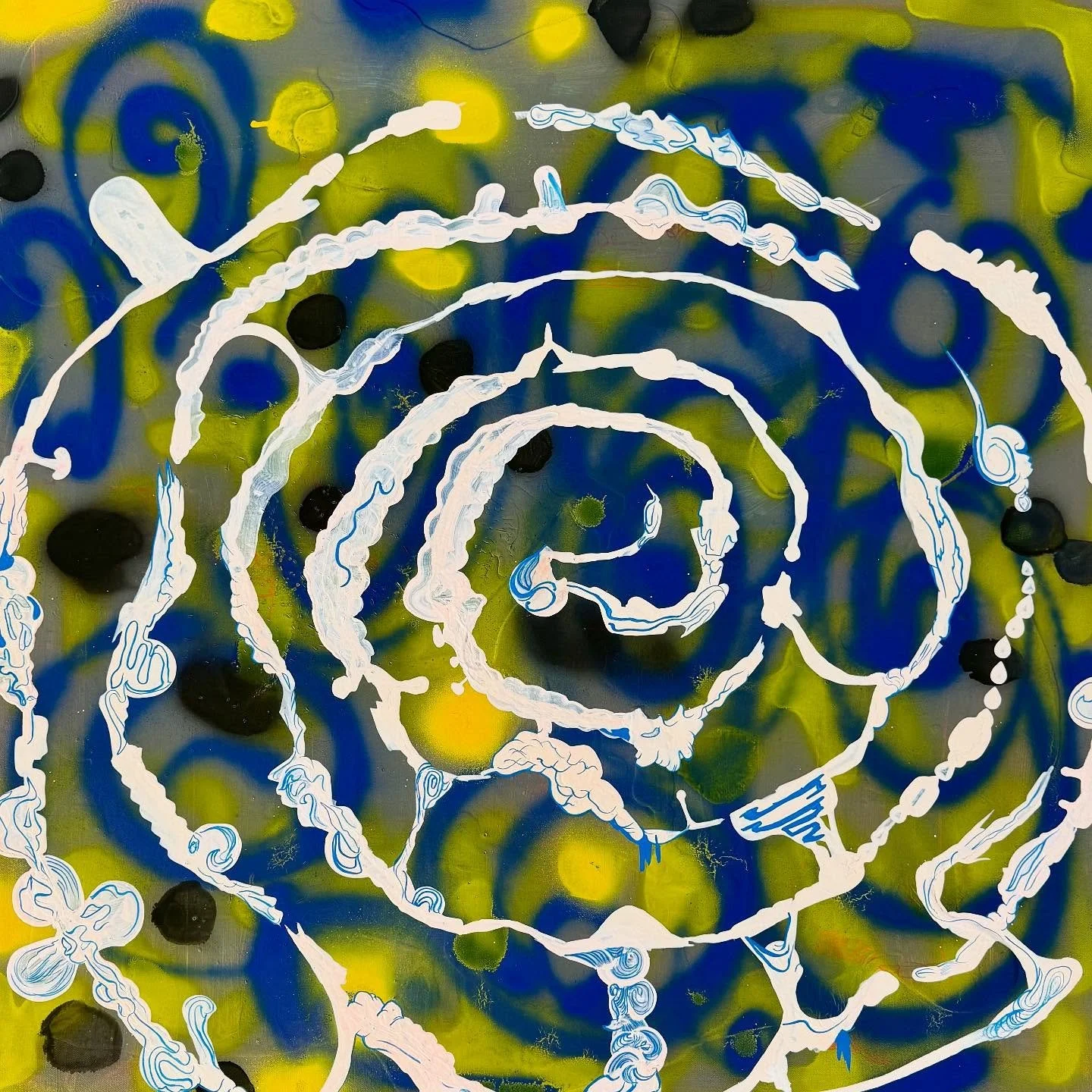 FLOWER SPIN New Spray Painting!#artist #adventure #abstract #acrylic #artoftheday #auction #artnet