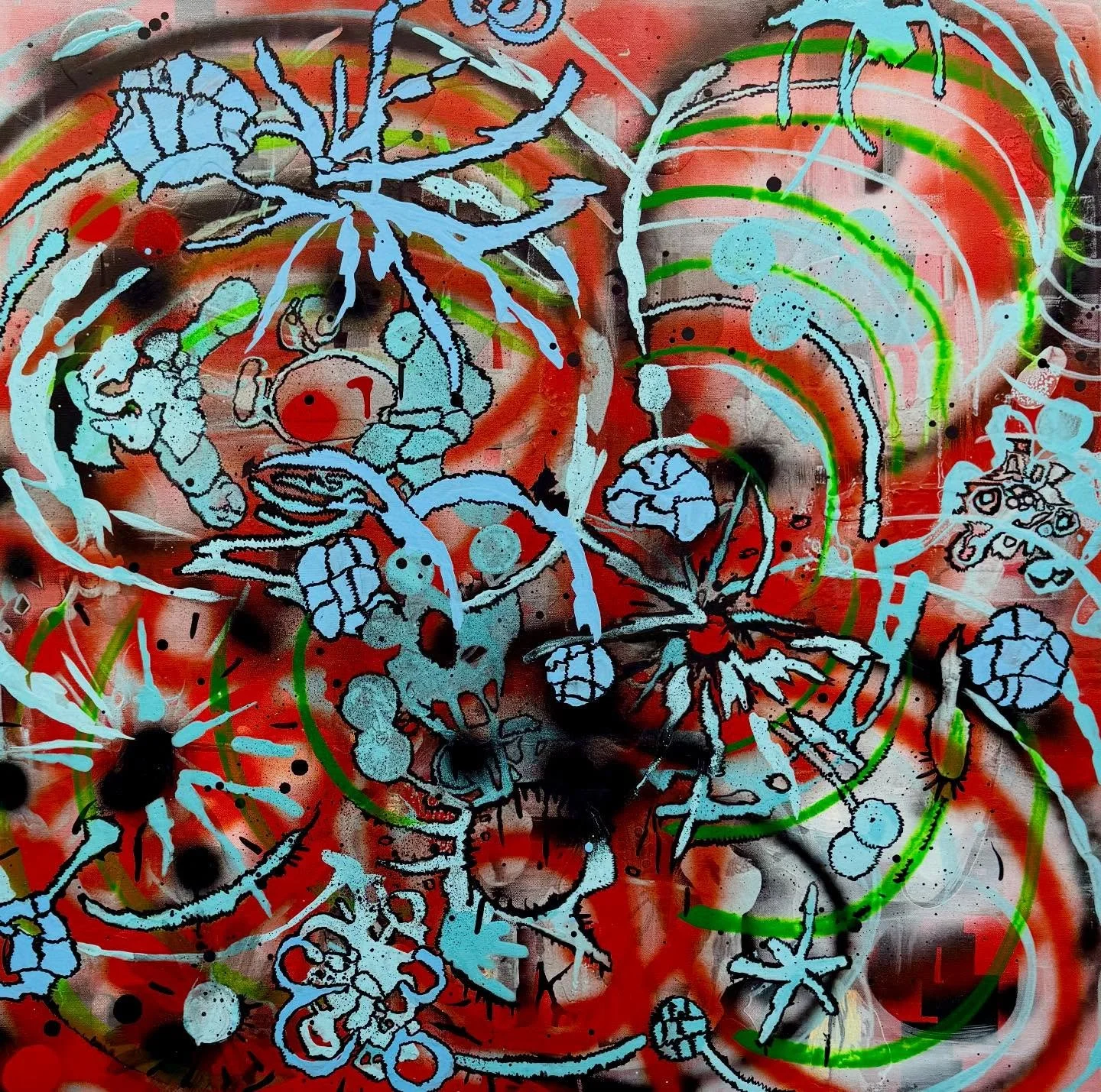 I&rsquo;VE DONE IT AGAIN New Spray Painting on canvas! Explore the SHOP for IPhone Cases and More! Link in bio. #artist #amigos #amazing #a#passion #paris #perfect #pretty #painting