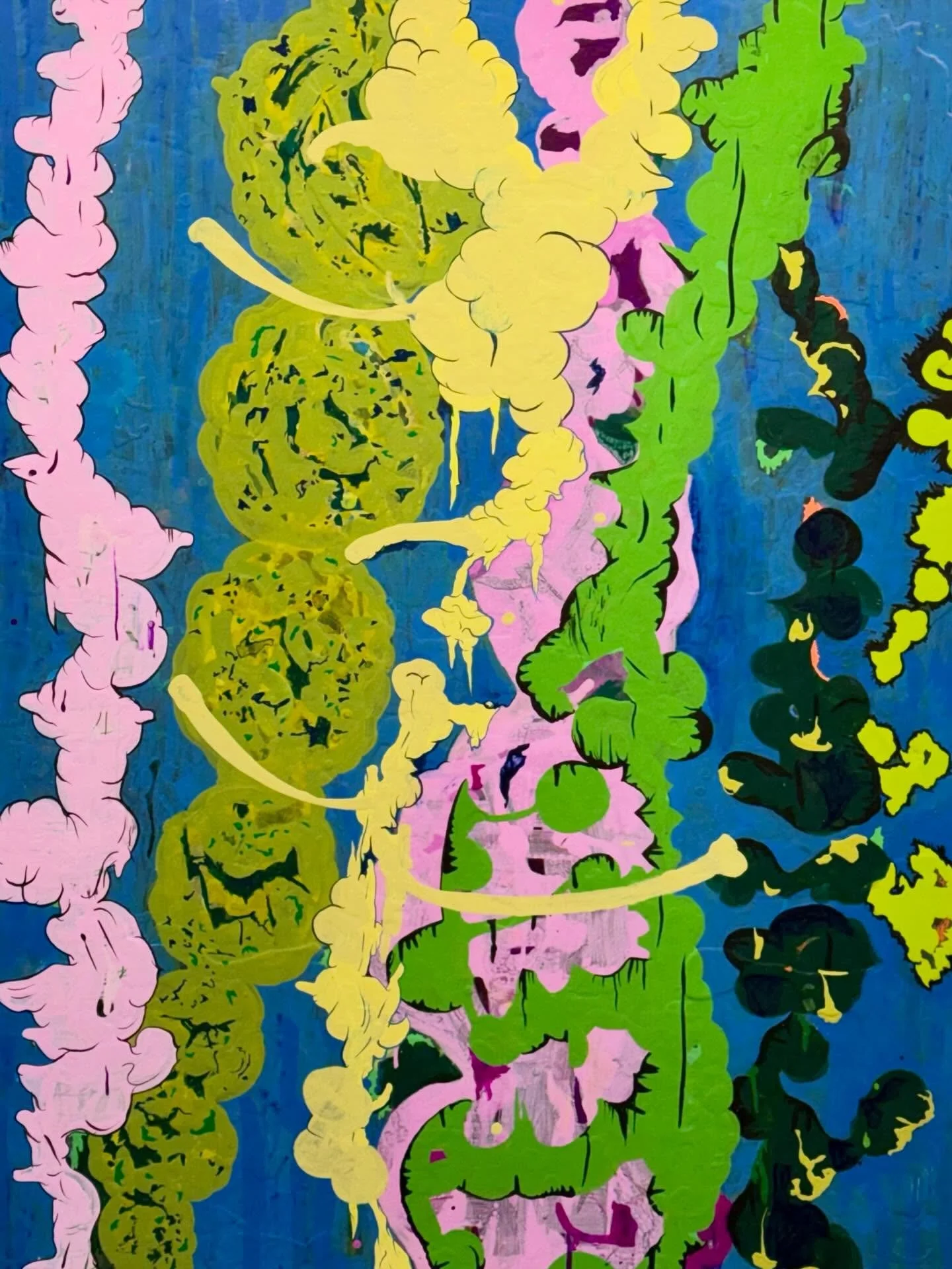 THE FLOWERS I HEAR New Spray Painting! #flowers #artlovers #artlife #artgalleries #artcurator