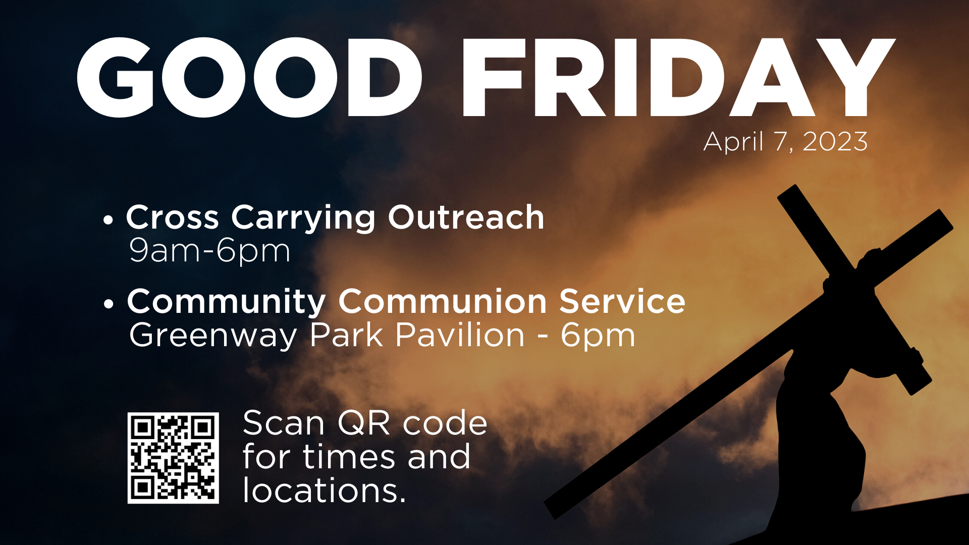 Good Friday Cross Carrying Outreach