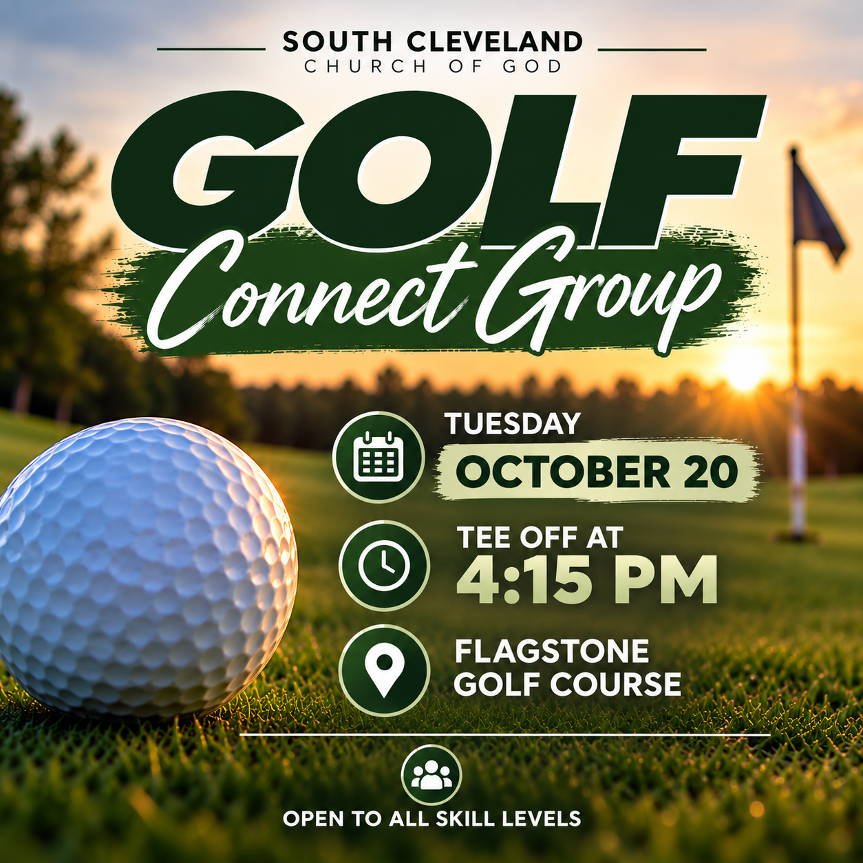 Sunset Golf Connect Group Poster.png