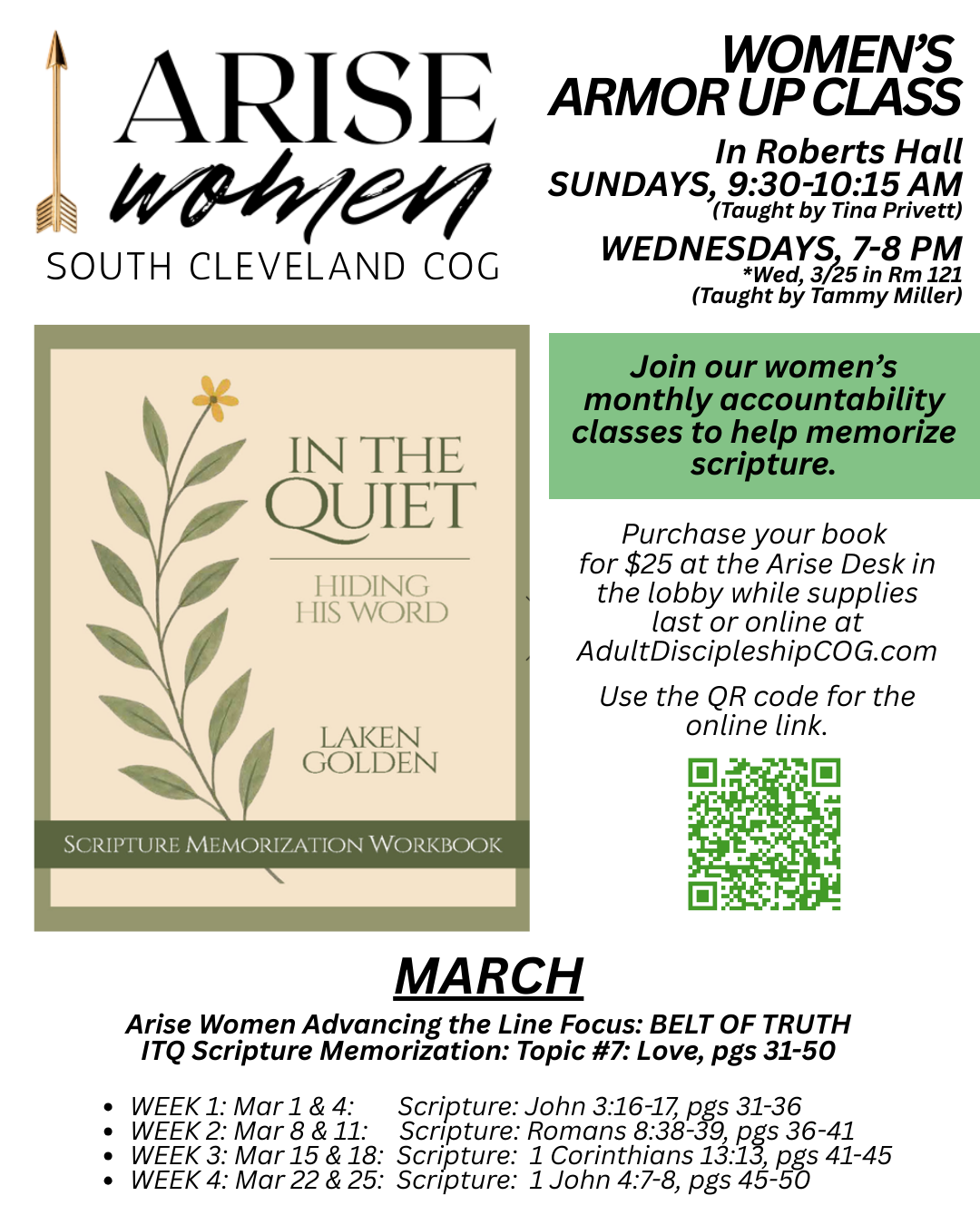 Armor Up Class March Schedule.png