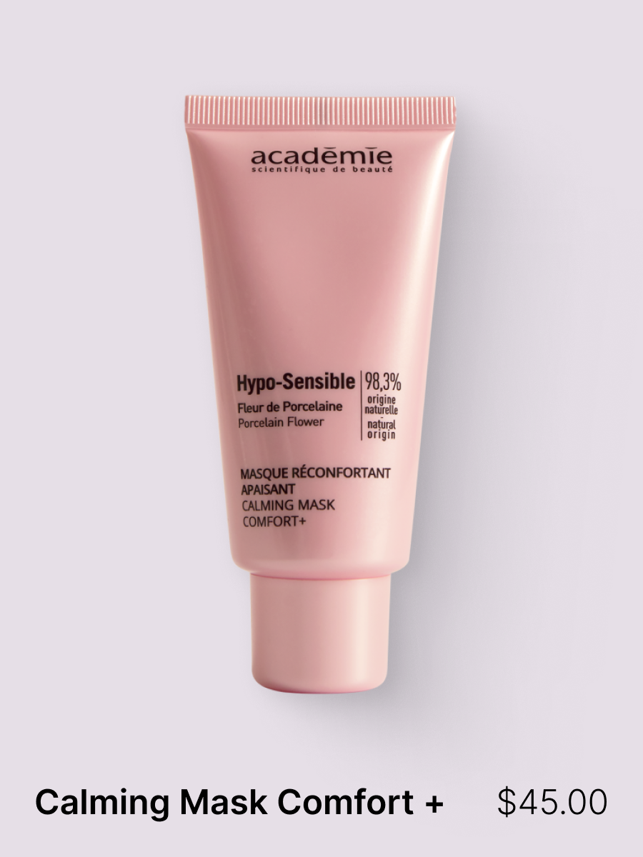This dual-action freshness mask immediately soothes and improves cutaneous tolerance for sensitive skin. It reduces feelings of discomfort and tightness, and acts effectively on tingling sensations and overheating caused by a weakened skin barrier. T