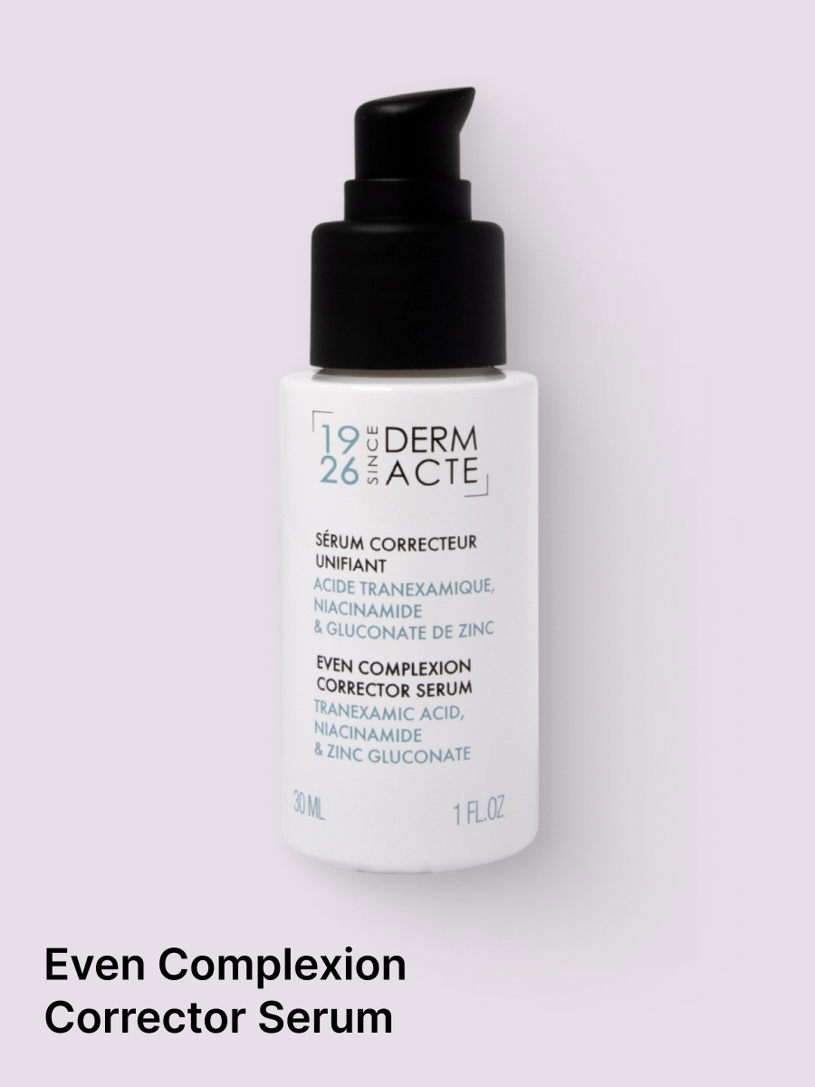 With its silky, milky texture, this unifying fluid corrector serum visibly helps diminish the appearance of pigmentation spots and uneven skin tone. Thanks to powerful ingredients such as niacinamide and tranexamic acid, it reduces the appearance of