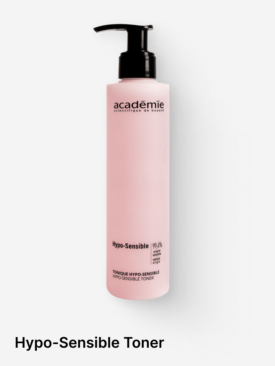Infused with porcelain flower extract, Hypo-Sensitive Toner provides skin with comfort, soothing relief and gentle hydration, while being powerful enough to remove all traces of impurities after cleansing. A powerful vector for the rest of your skinc