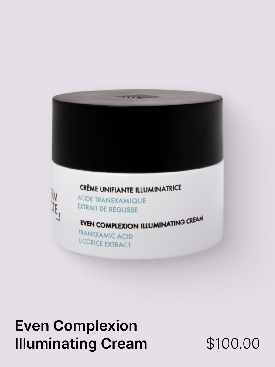 With its fluid, velvety texture, this unifying corrective cream helps to visibly helps diminish the appearance of pigmentation spots and uneven skin tone. Thanks to its powerful ingredients, such as tranexamic acid and licorice extract, it helps to r