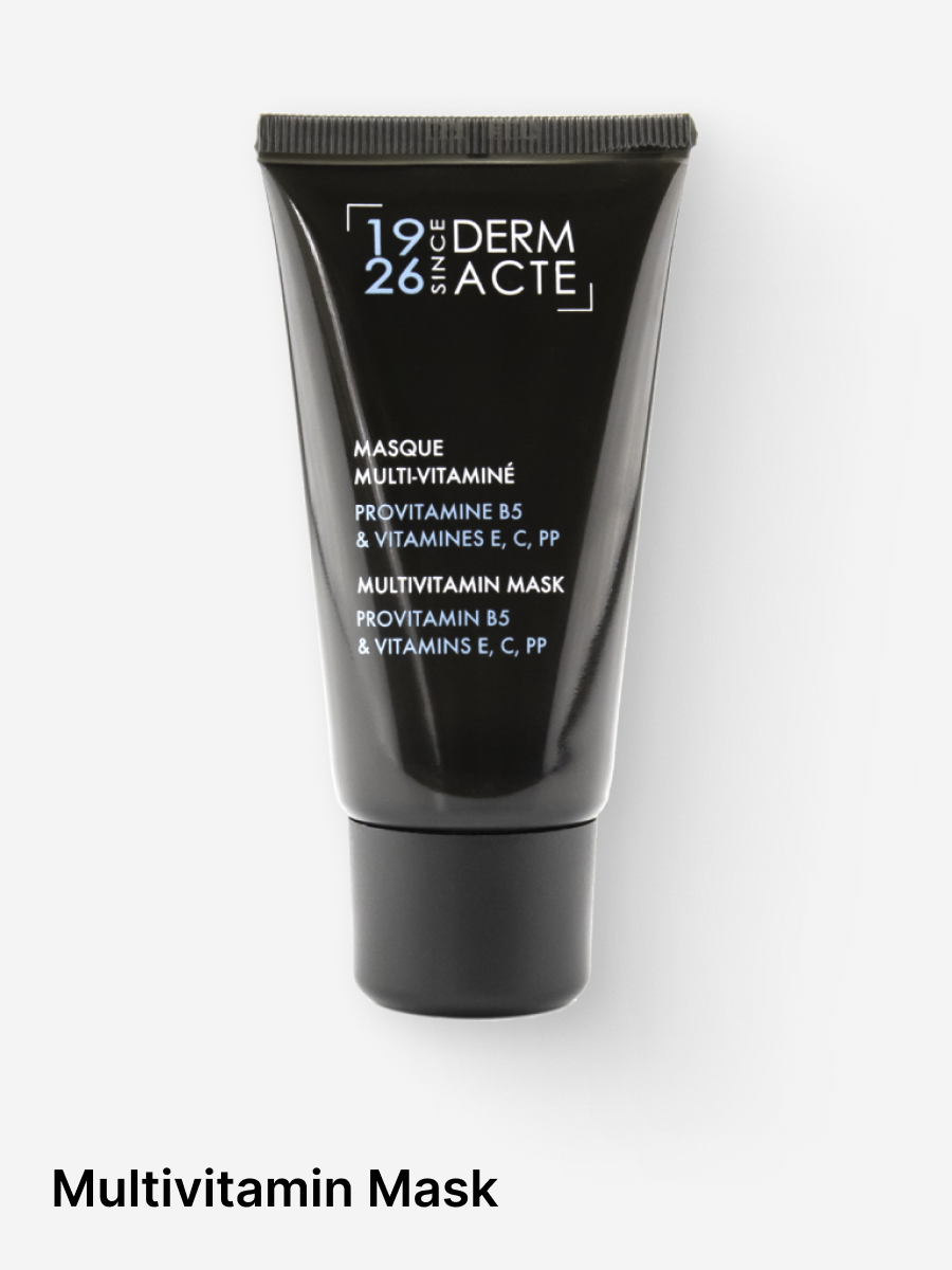 Packed with vitamins, this mask restores the skin's optimal moisture level and helps combat the signs of aging. Designed for all skin types, it is recommended for skin lacking radiance, dull, blotchy and devitalized complexions. In just a few minutes