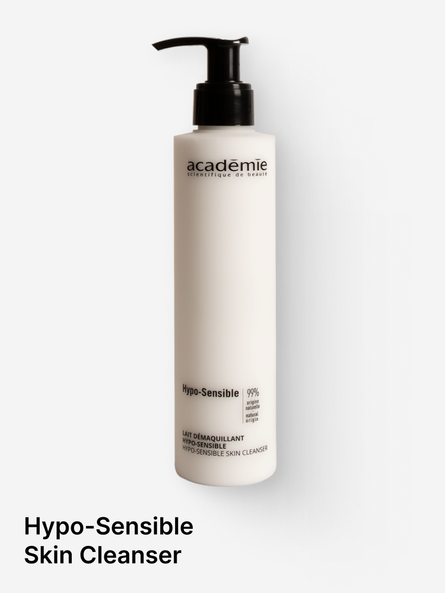 The first essential step for all types of sensitive skin, this milky veil of gentleness removes impurities and make-up while respecting the fragile eye area. Infused with porcelain flower extract, Hypo-Sensitive Cleansing Milk provides skin with comf