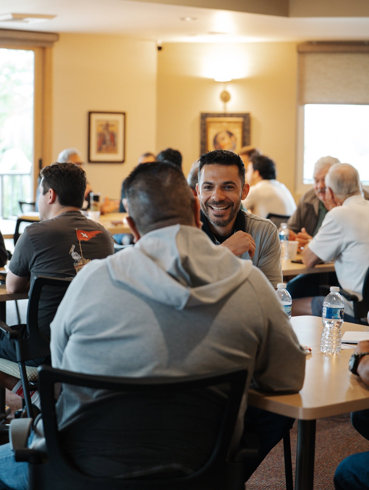 Men in fellowship &amp; formation is powerful and inspiring. 

Thank you to Deacon Pete Morales, Deacon Rod Villanueva, and Deacon David Stromswold for hosting the first-ever Father&rsquo;s Shield Formation event at St. Timothy! Whether you&rsquo;re 