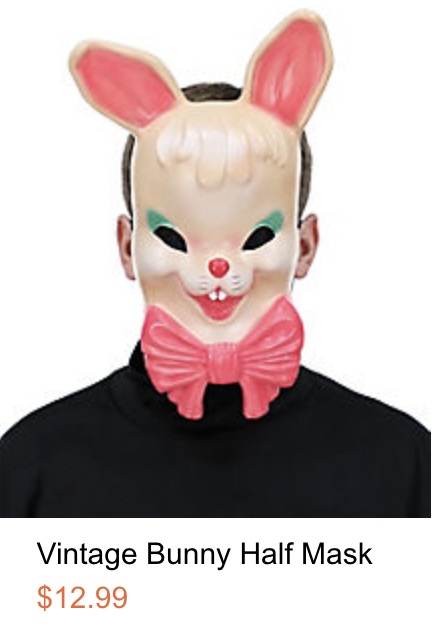 Vintage Bunny Half Mask
