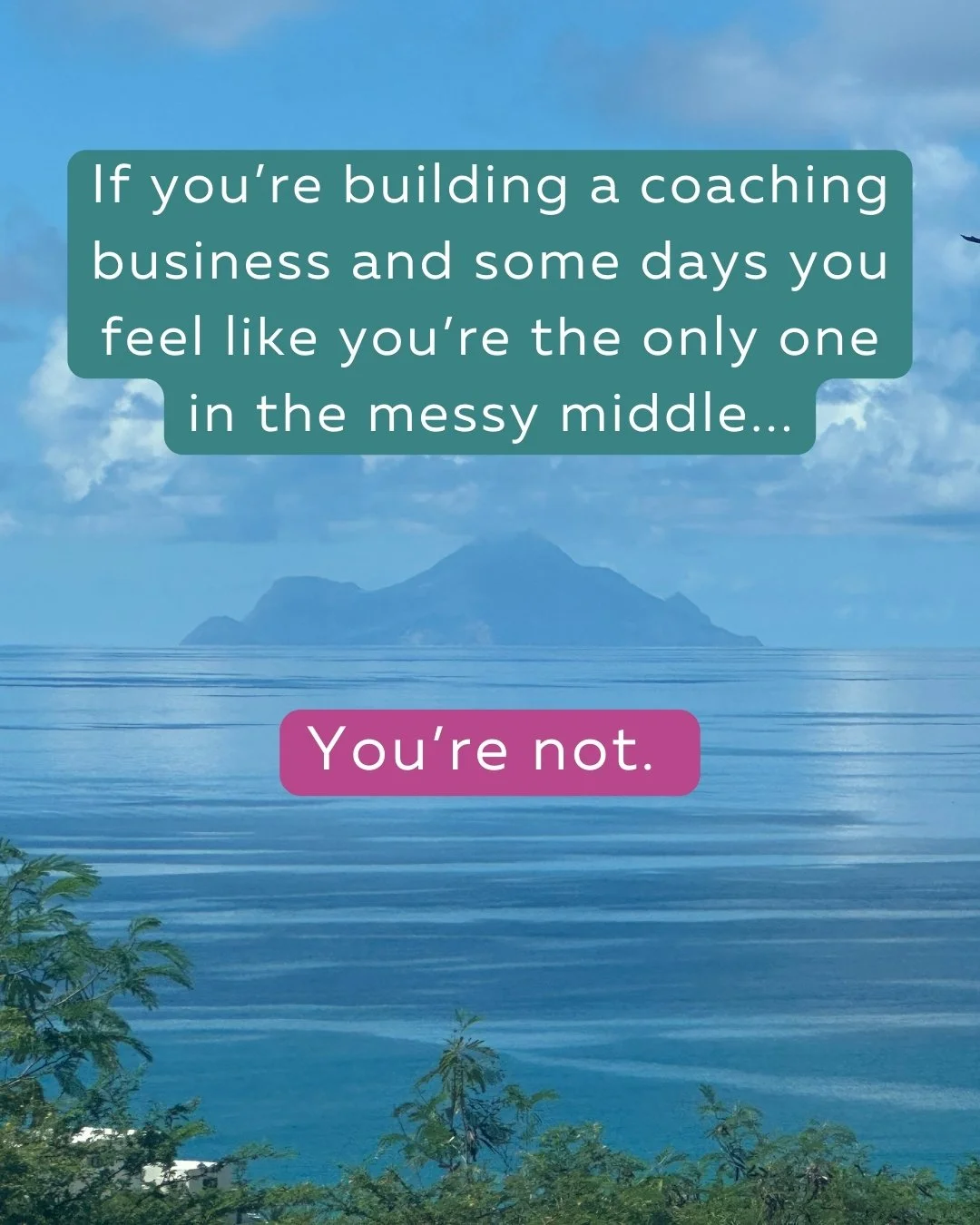 If you&rsquo;re building a coaching business and some days it feels like you&rsquo;re the only one in the messy middle, you&rsquo;re not.

Most people online only share the wins, the clients, the big milestones.

But the real middle of building a bus