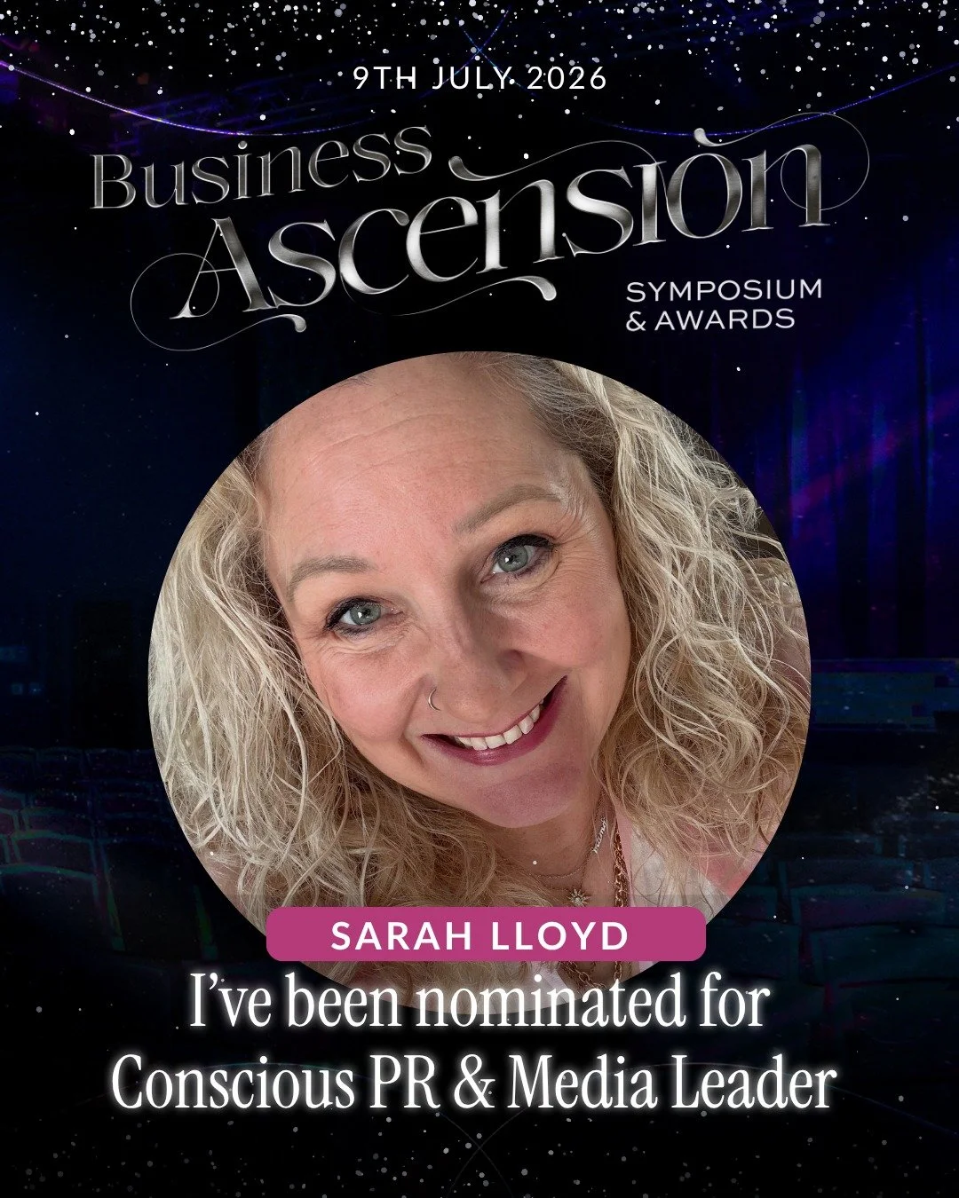 Well this is super exciting, I found out last week I had been nominated for not just one but three awards at the Business Ascension Symposium Awards! I have been nominated for Conscious PR and Media Leader, Soul Led Service Provider of the year and M
