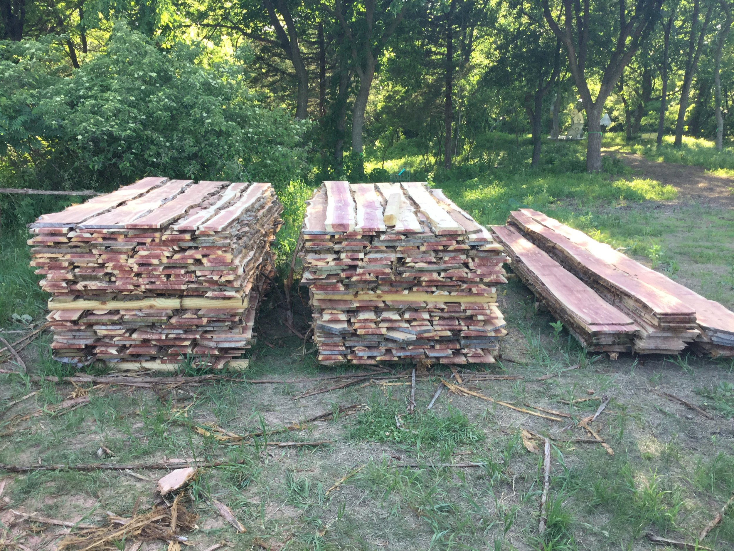 Stacks of wood