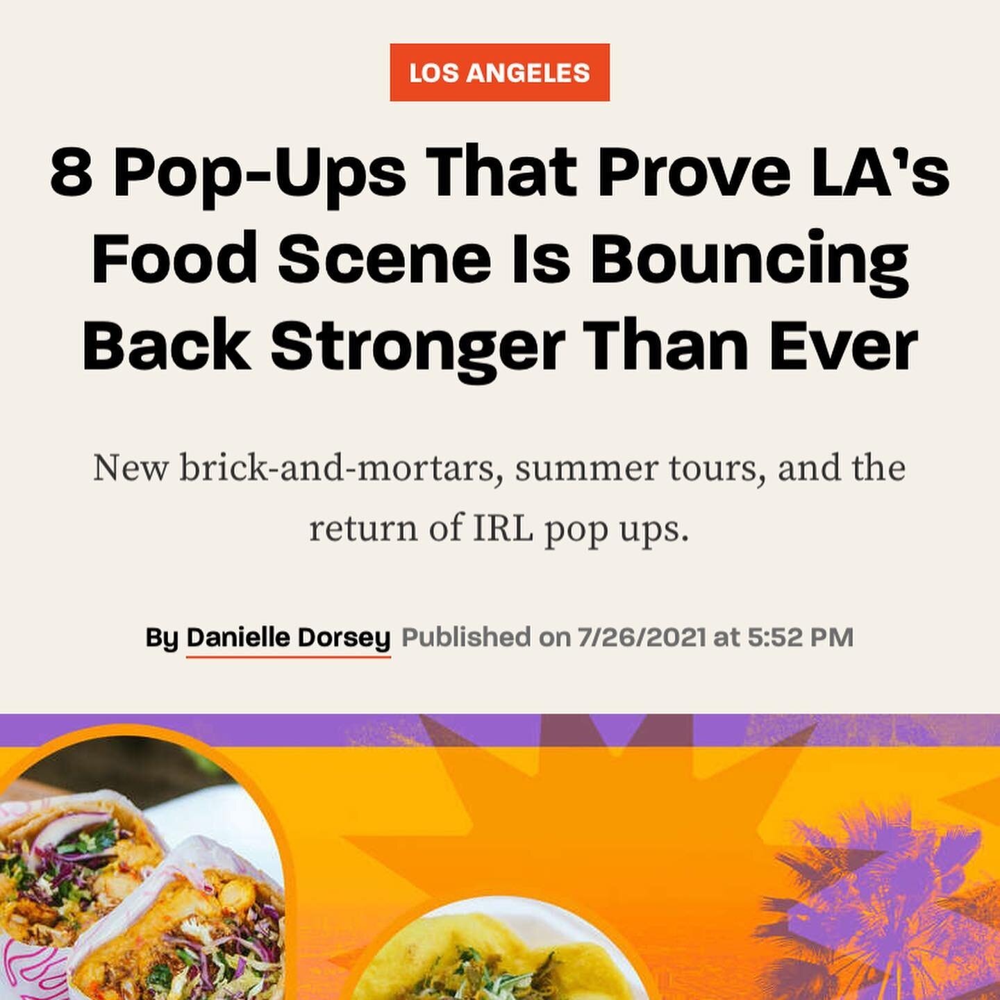 Felt good to wake up to this @thrillist write up on @thiccburgers today. (Link in my bio)

This journey has been wild and fun and scary and a constant push and test of what I&rsquo;m made of. I&rsquo;m just getting started and doing EVERYTHING I&rsqu