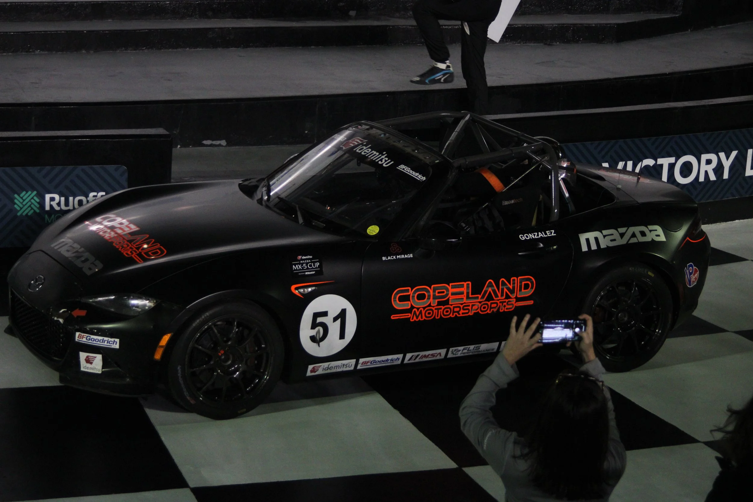  Tyler Gonzalez’s race-winning #51 entry from the Copeland Motorsports stable. 