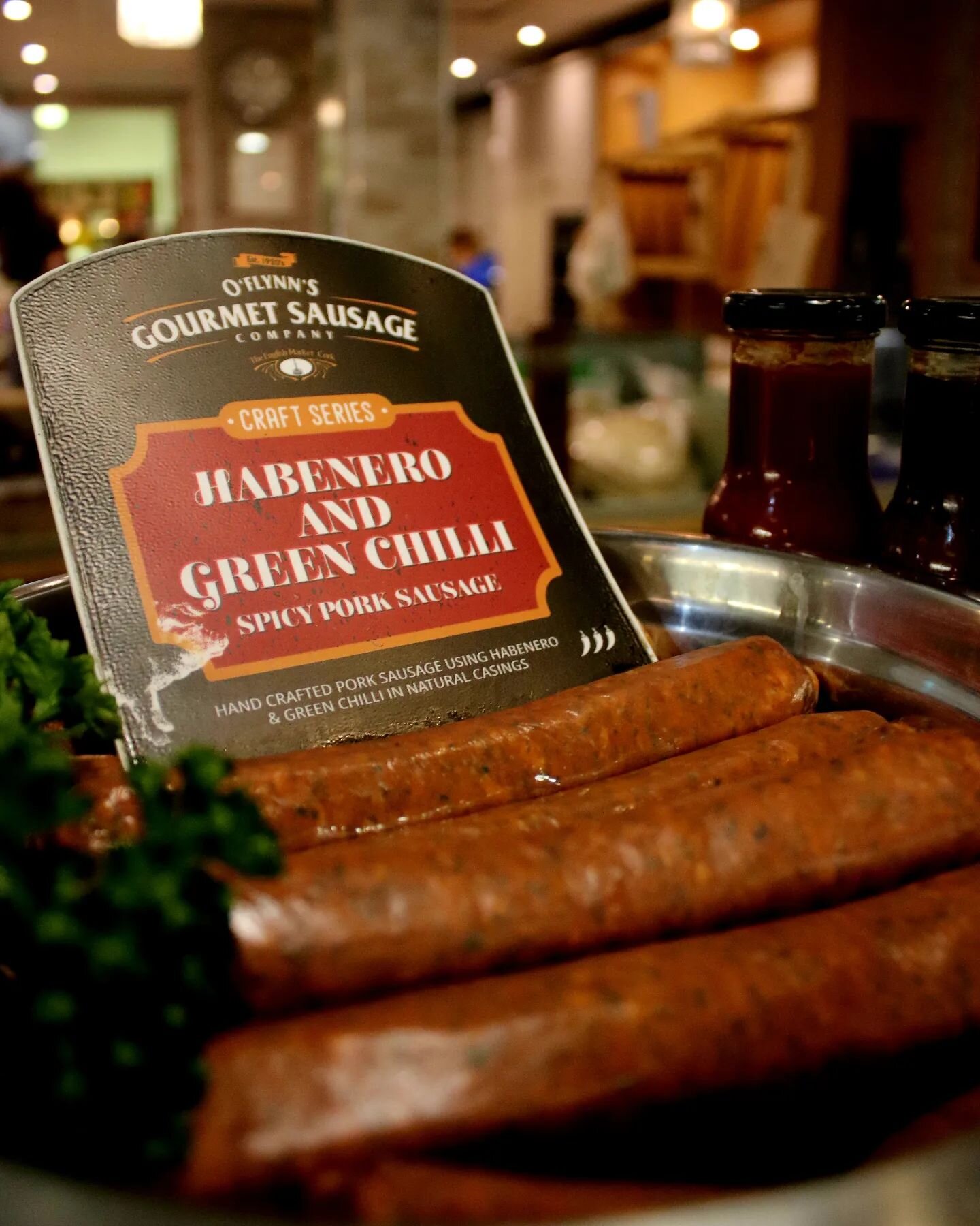 Heat things up with our Habanero &amp; Green Chilli Sausages 🌶 

This is our spiciest Sausage and is perfect to elevate the spice level in any meal😮&zwj;💨 Get it today in @theenglishmarketcork 🤌

#ProperSausages #Sausages #habanero #habanerosausa