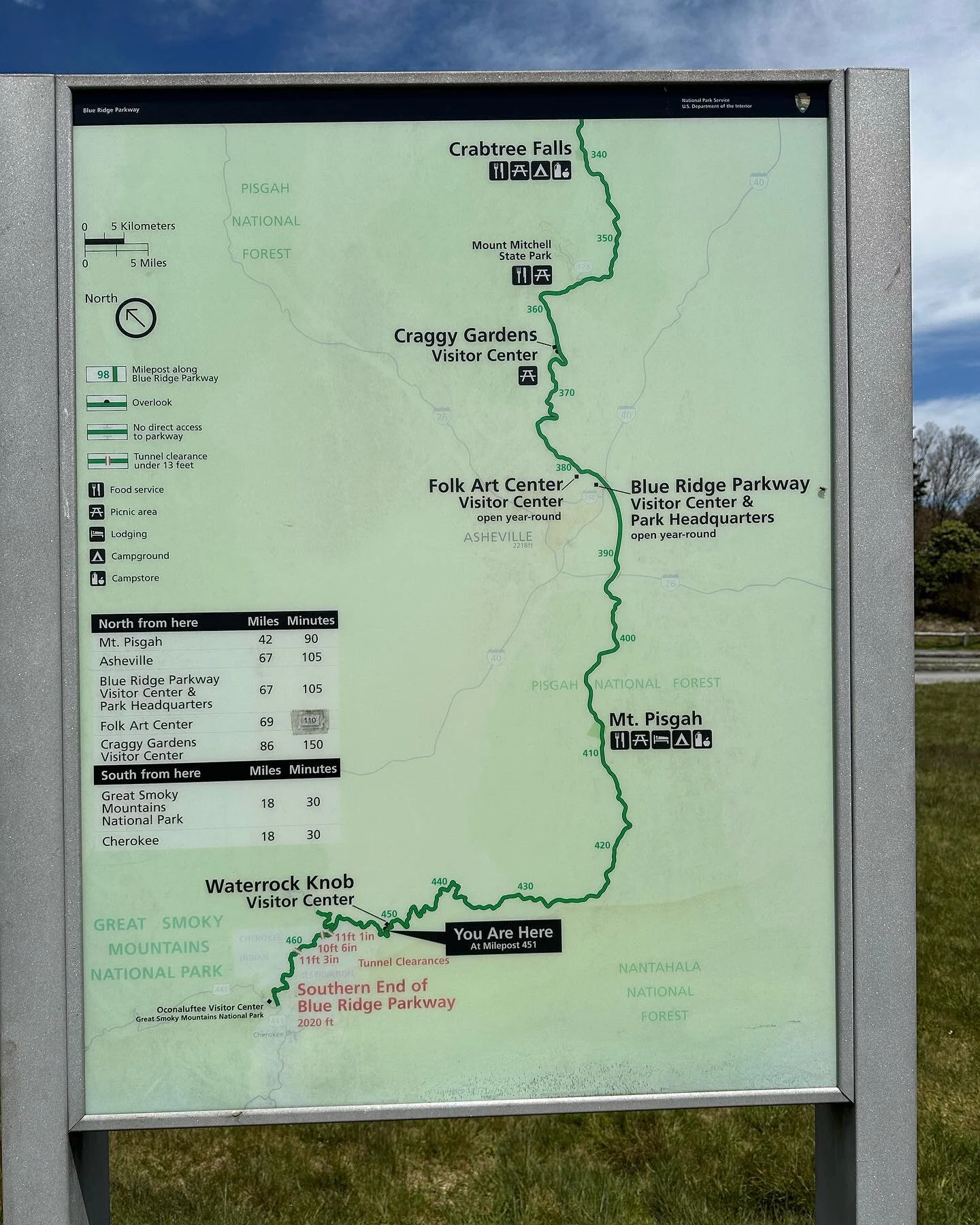 We have surpassed 300 miles. Technically, we are at mile 319.5 which is Sam's Gap along I-26. We have been sidelined for almost a week because the ankle twist I suffered leaving the Smokies 4/20 does not want to be hiked on. I did hike on it for abou