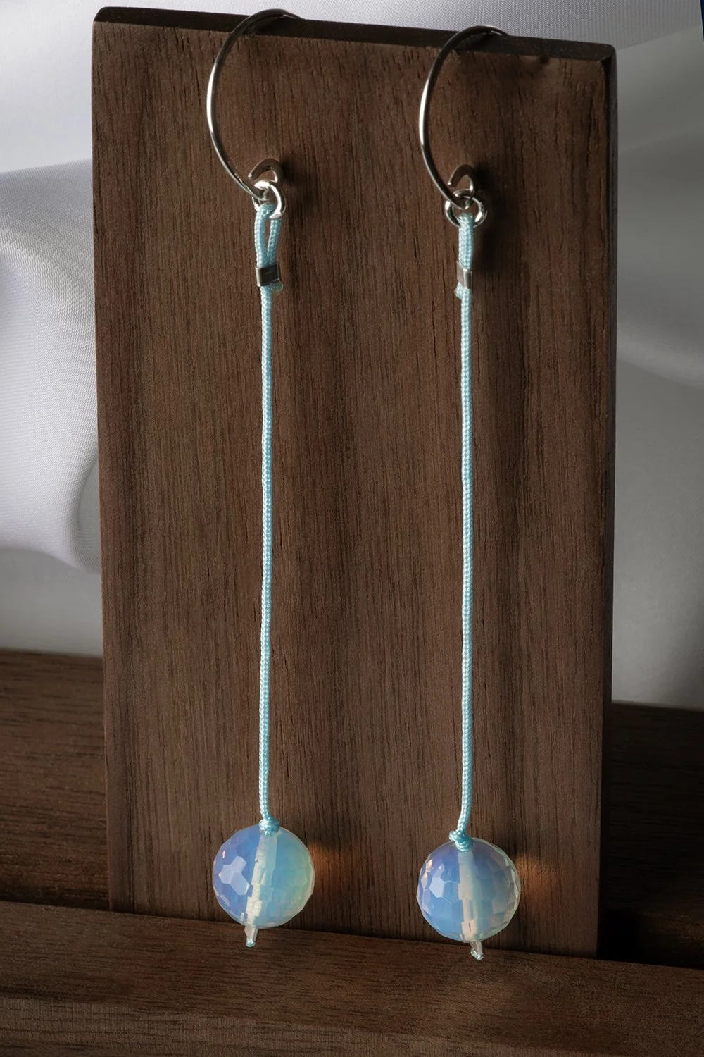 long earrings opalite silver 925