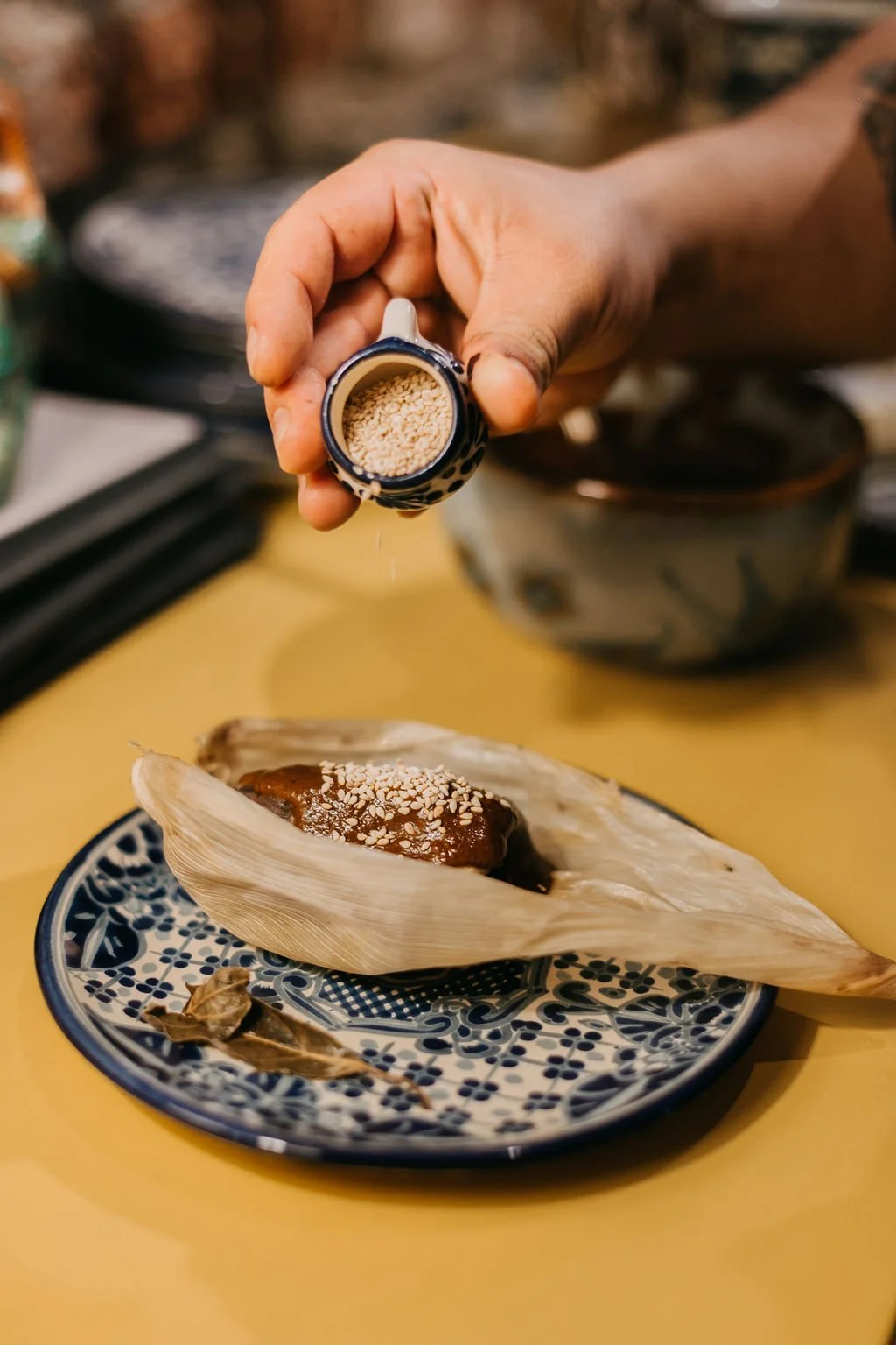 Mole Tamal in Casa Jacaranda Mexico.jpg