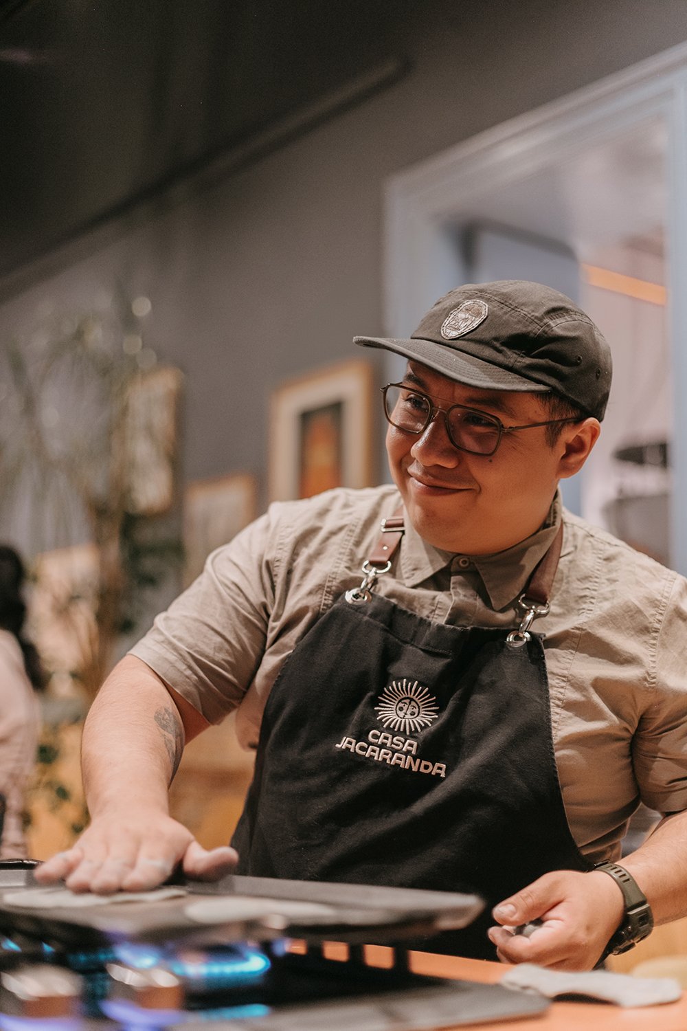 Chefs table dinner at Casa Jacaranda Mexico Chef Emilio Perez.jpg