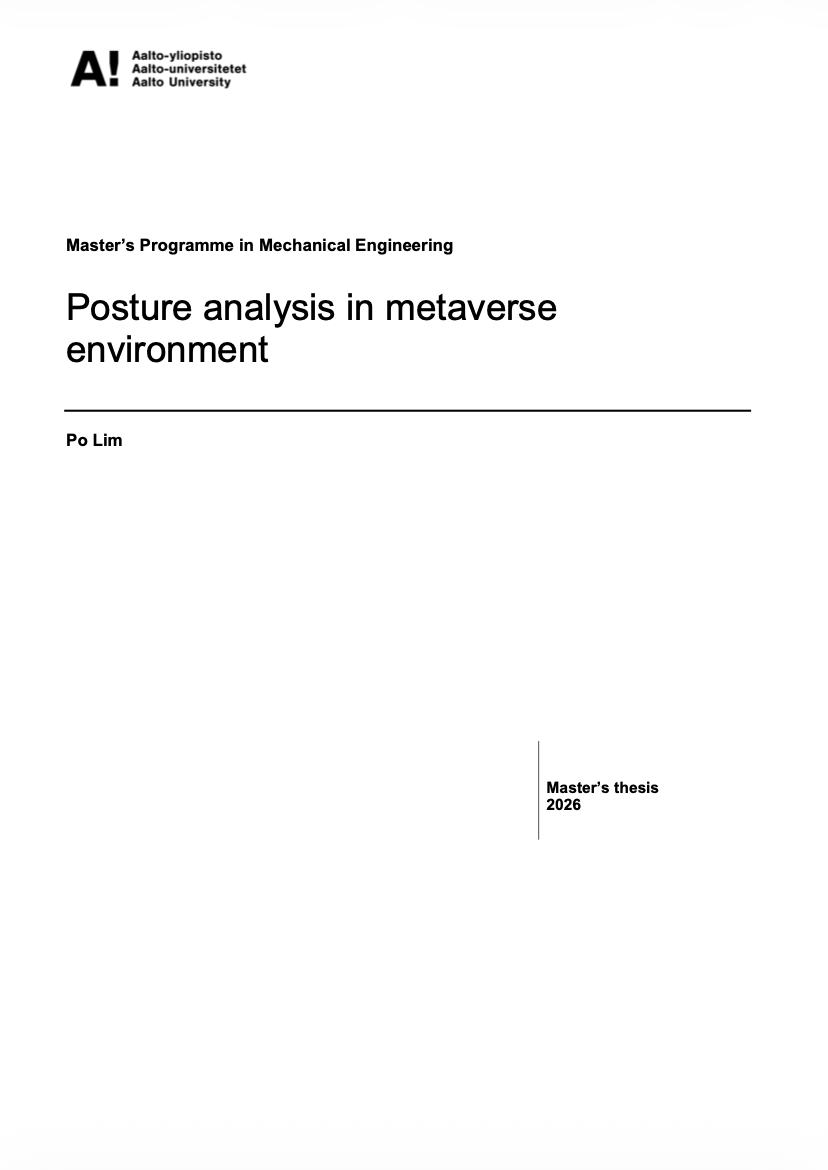 Posture analysis in metaverse environment