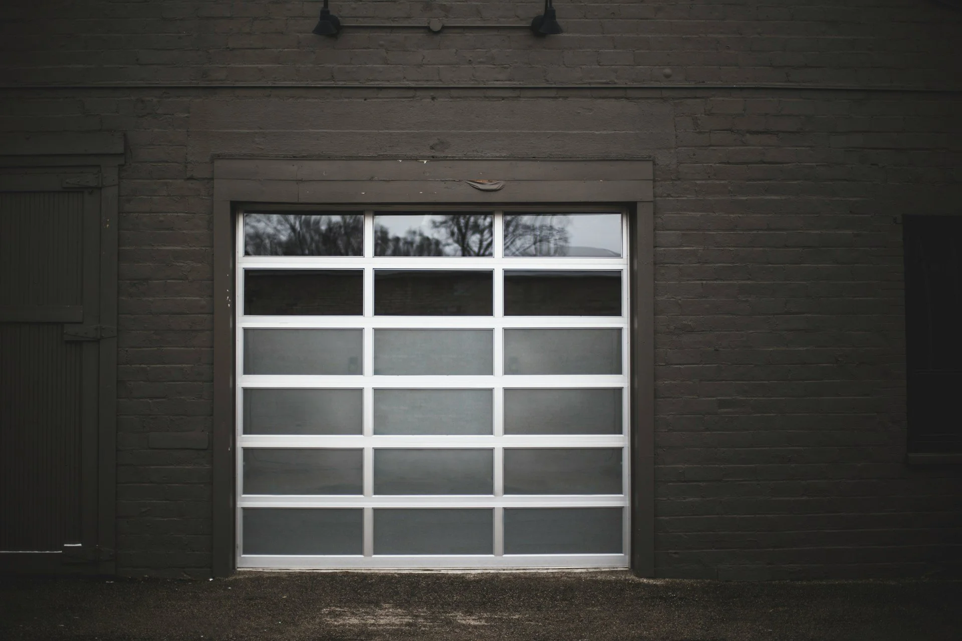 Glass garage door