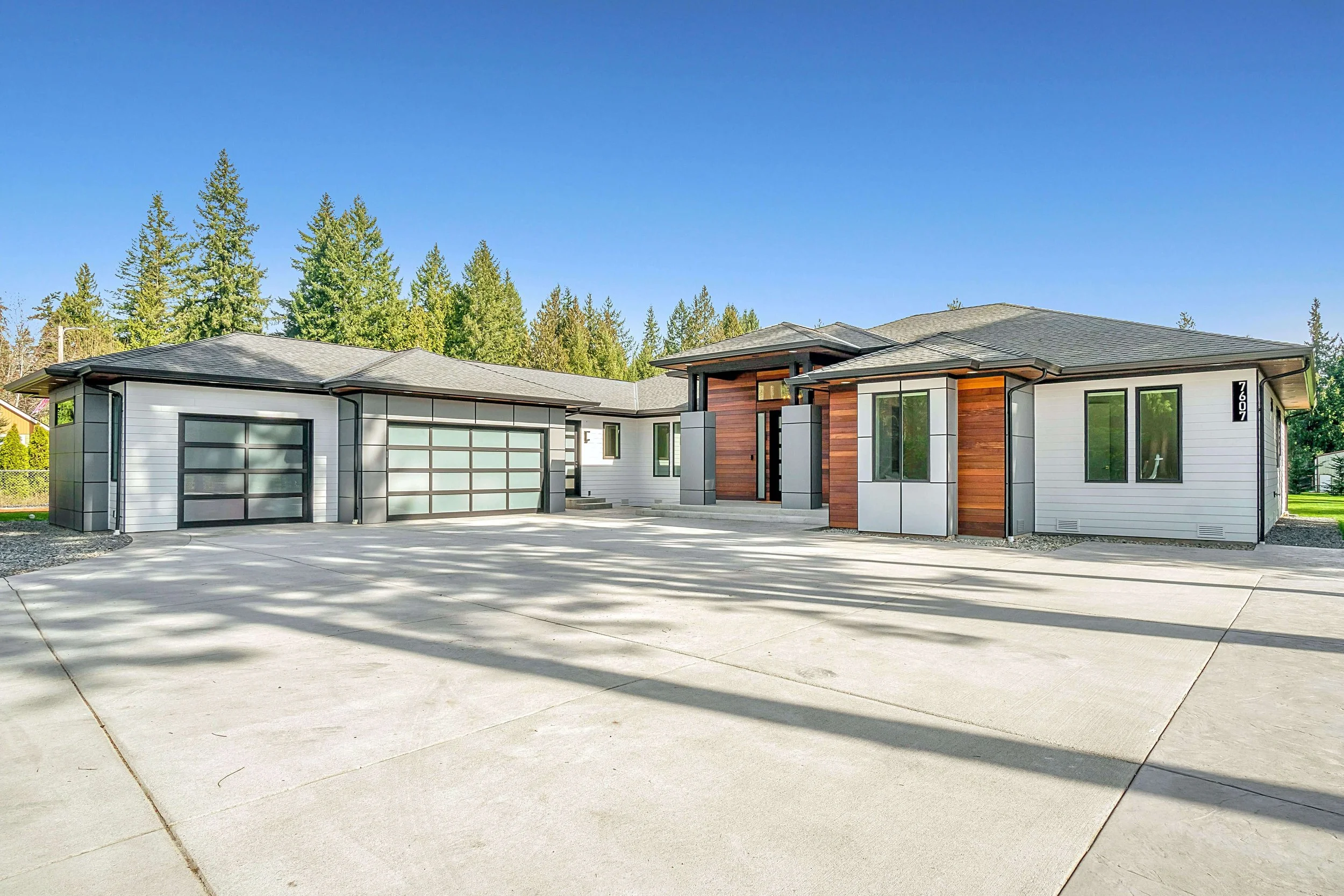 Contemporary garage doors
