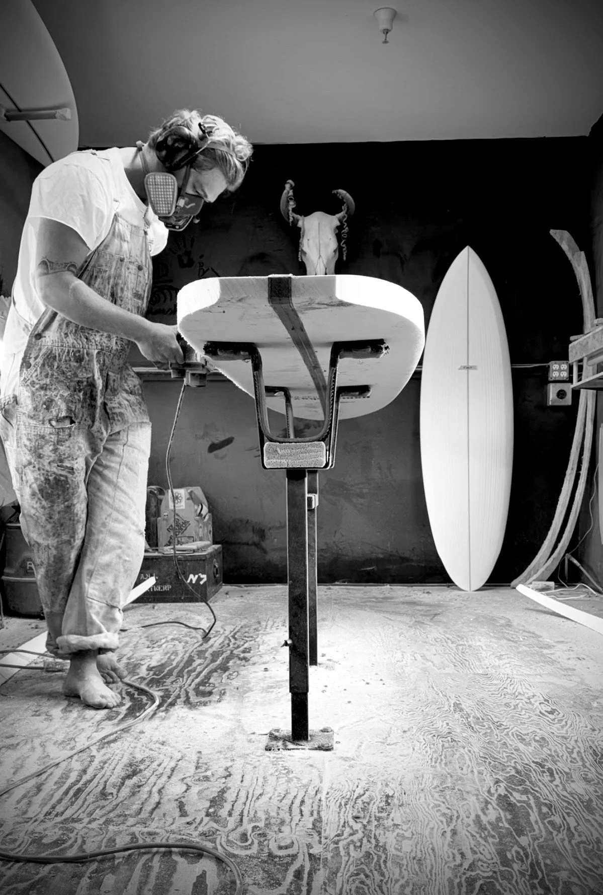 Drop-In Surfboards In the Shaping Bay