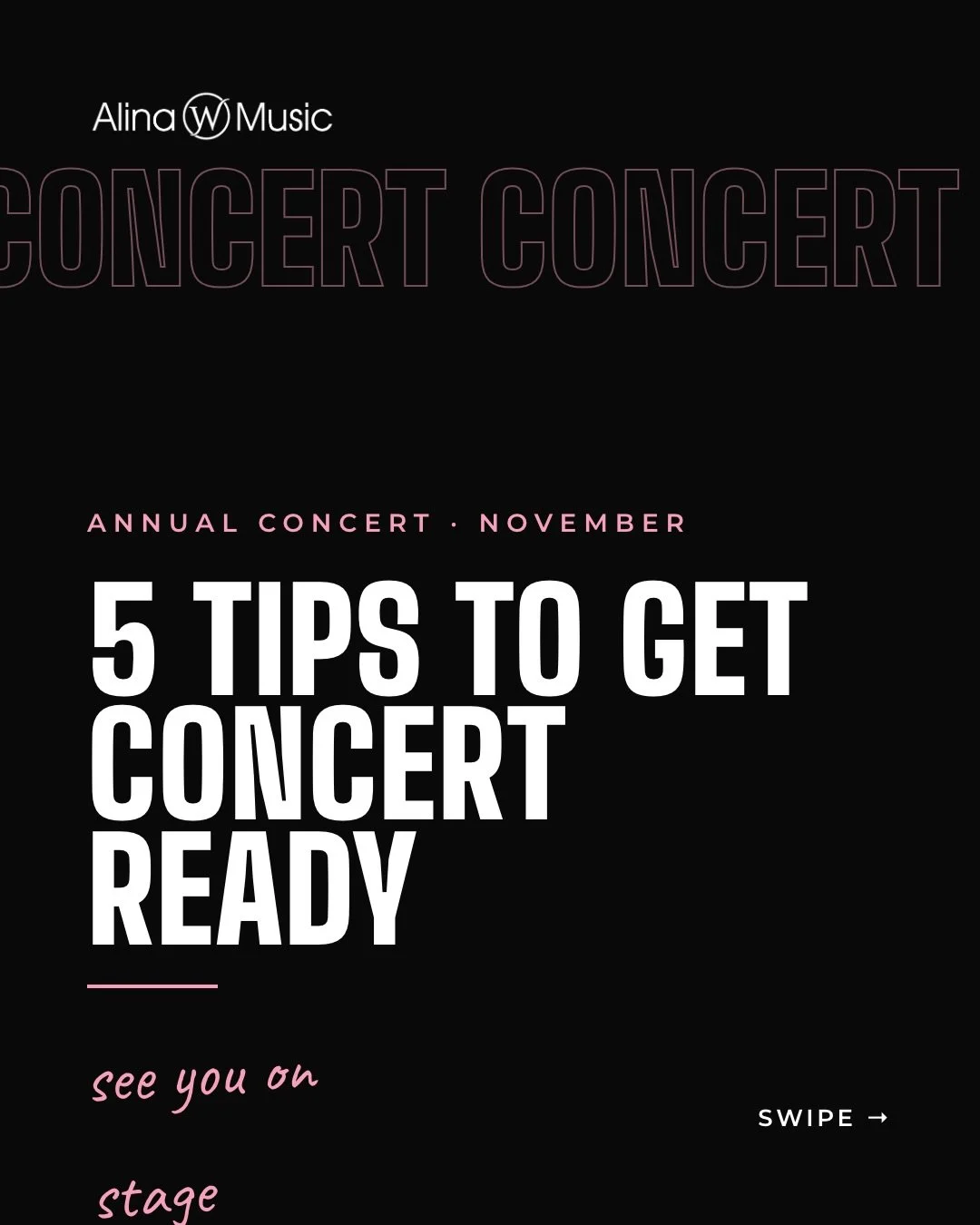 Our 2026 concert is only a few weeks away&hellip; we are SO EXCITED 🥳 Here are a few tips to help you get concert ready!! 🎵🩷