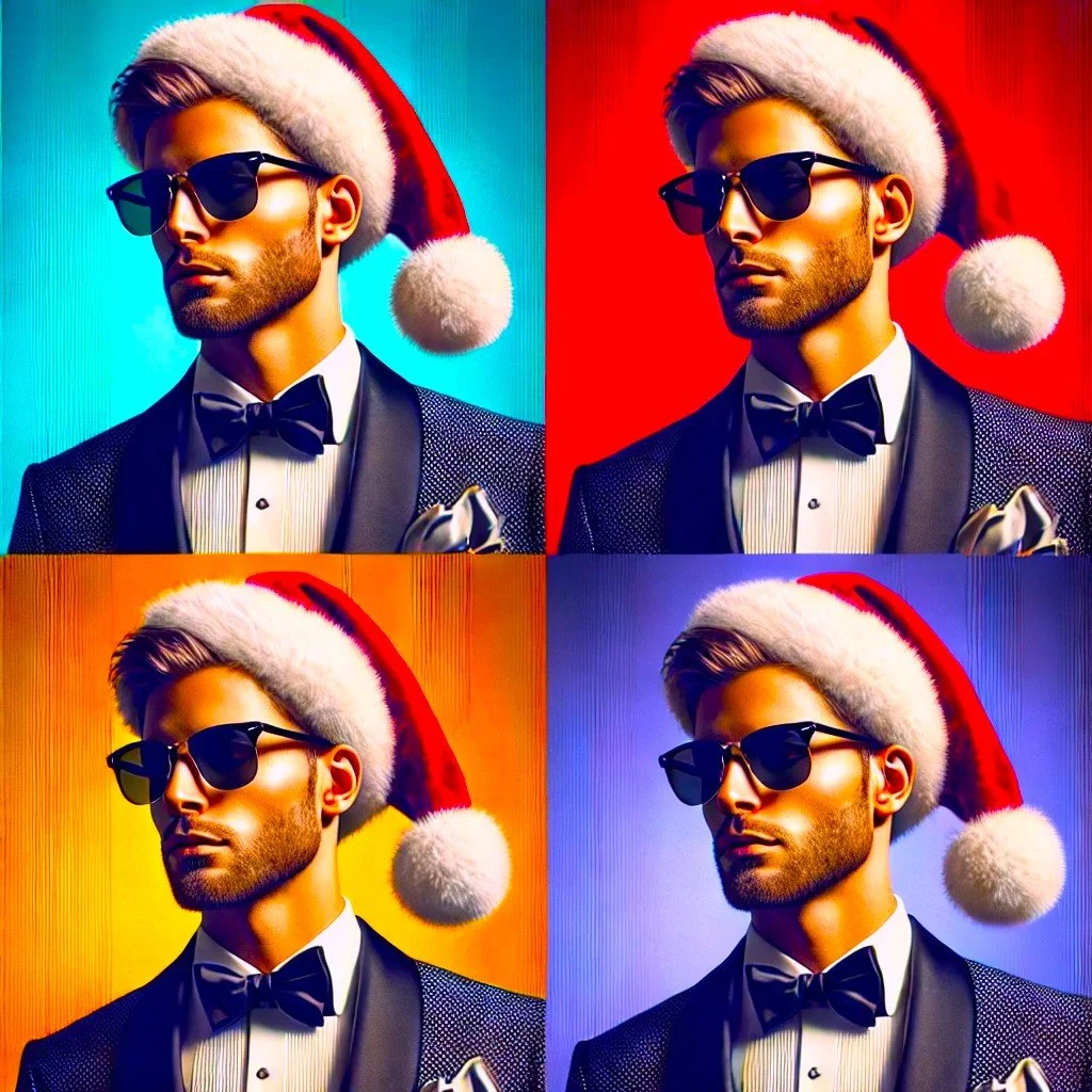 2025 Holiday Self-Portrait Pop Art