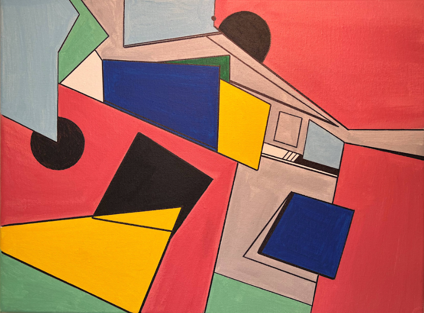 "Angles in Motion" by Marilyn Silverman, all rights reserved.