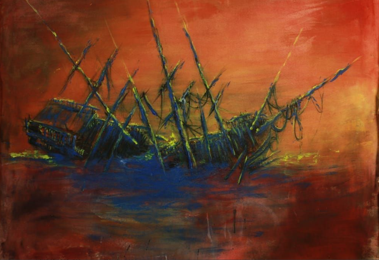 Artwork: "SHIP SUNSET" by Scott Padgett Fine Art, all rights reserved.