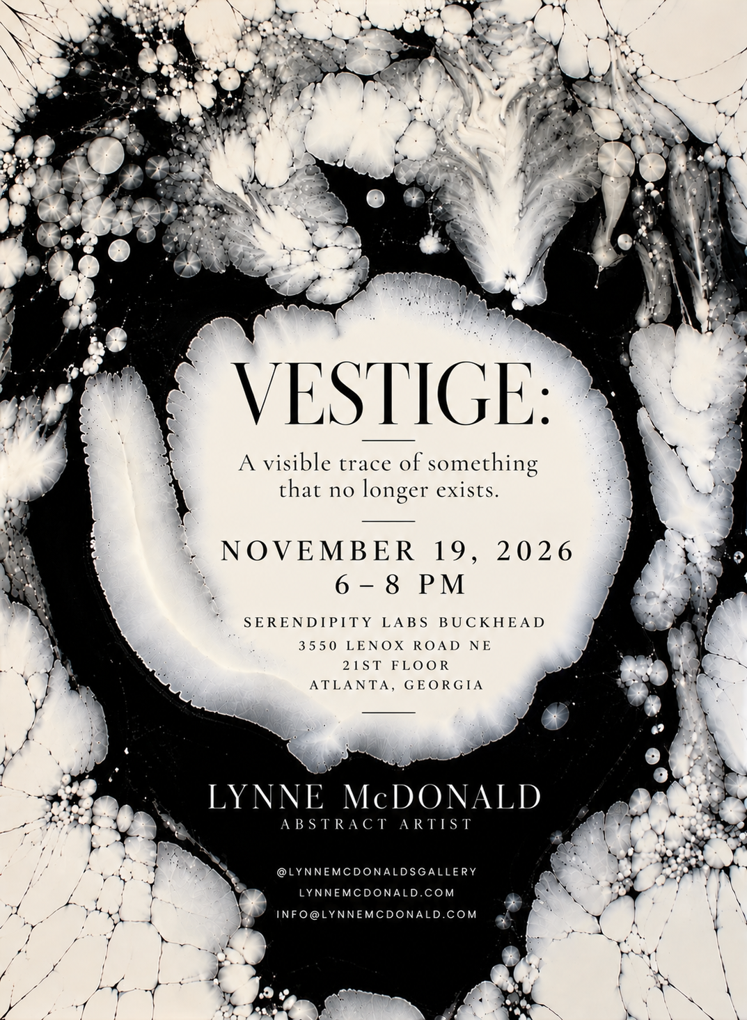 VESTIGE: A visible trace of something that no longer exists.
