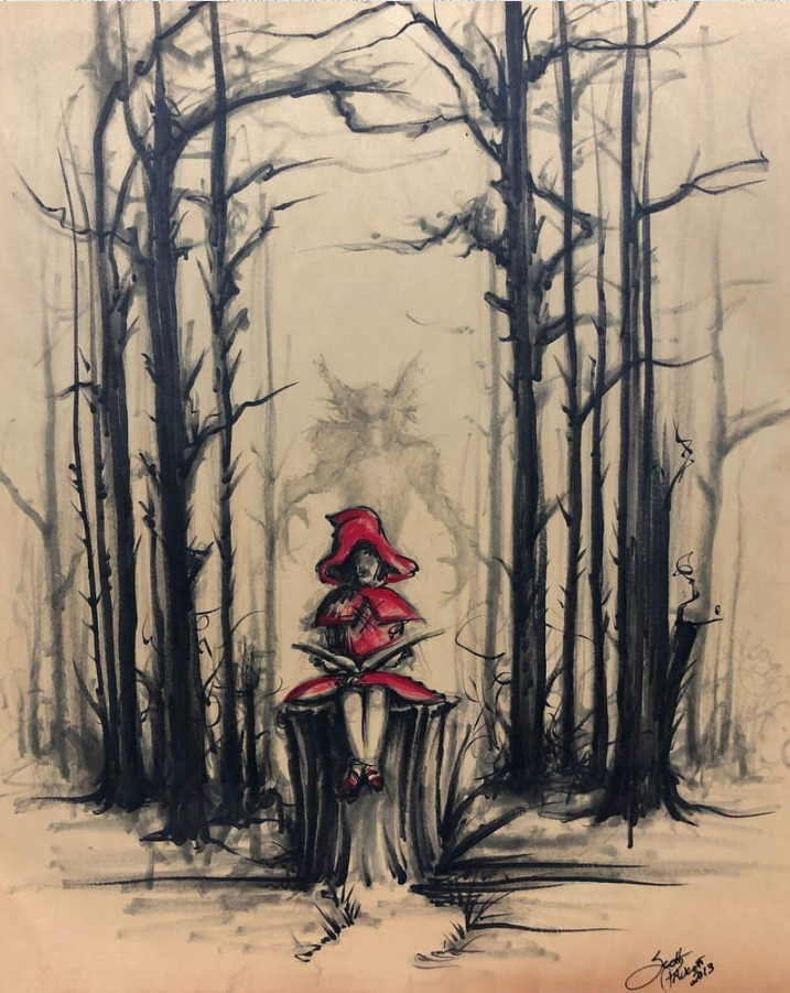 Artwork: "Waiting on the Wolf" by Scott Padgett Fine Art, all rights reserved.
