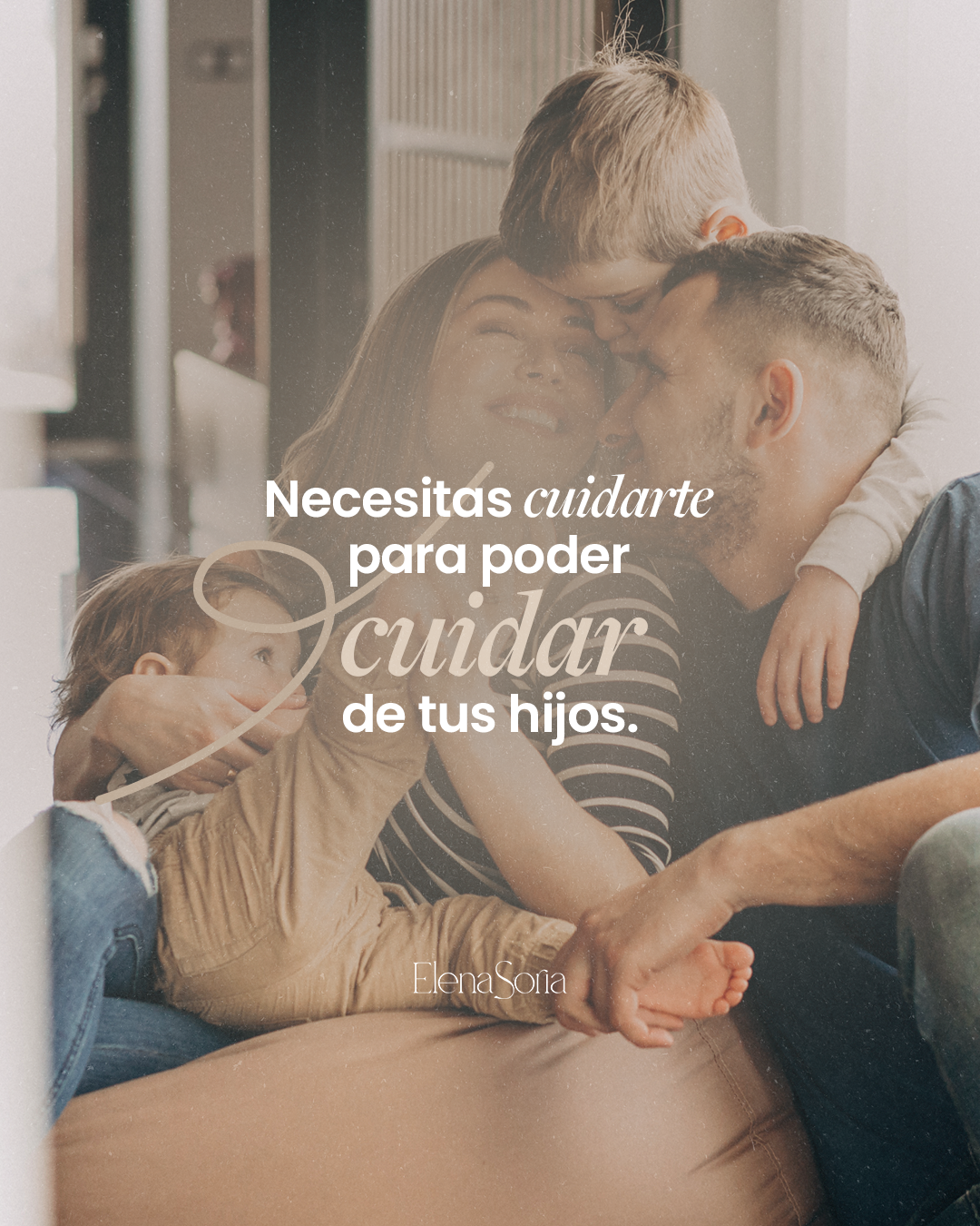 Necesitas cuidarte para poder cuidar a tus hijos.
