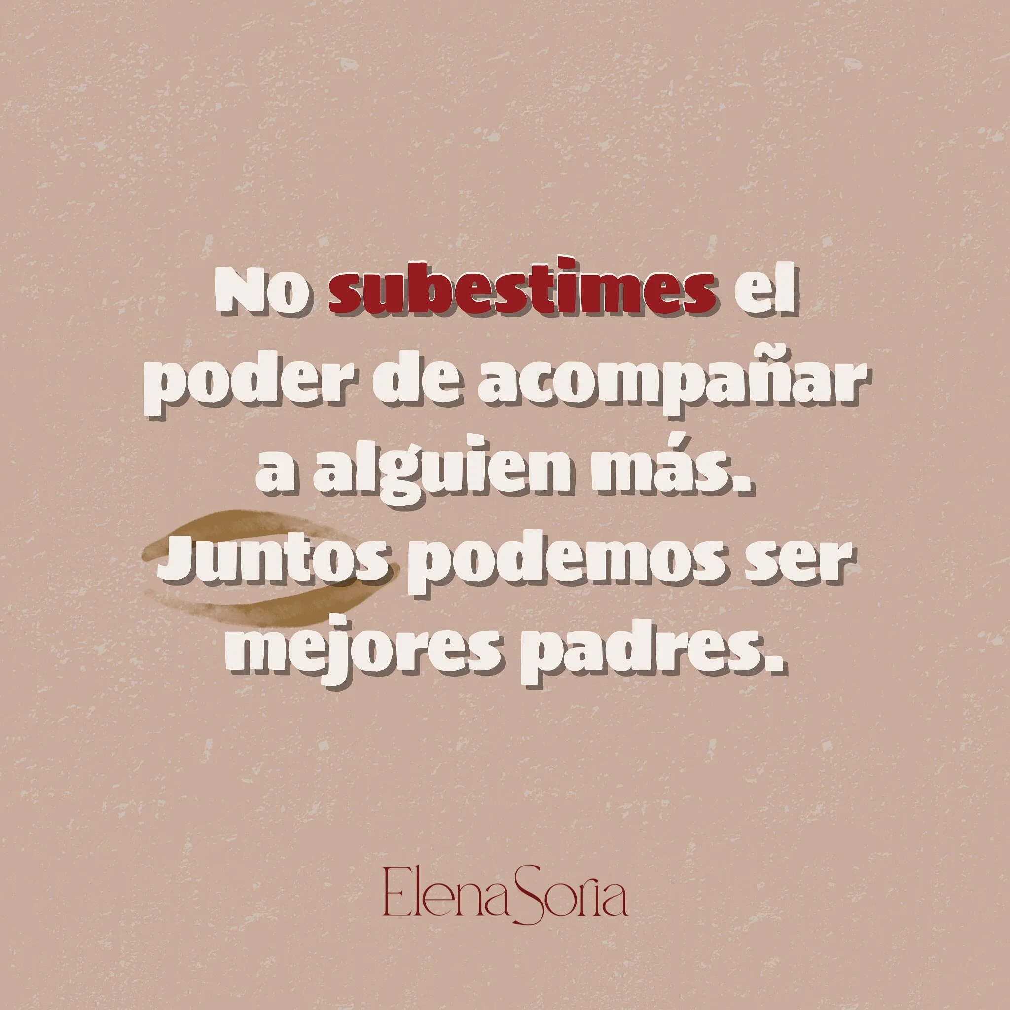 Todo en equipo es mejor. 

#TiempodeSerPadres #ElenaSoria