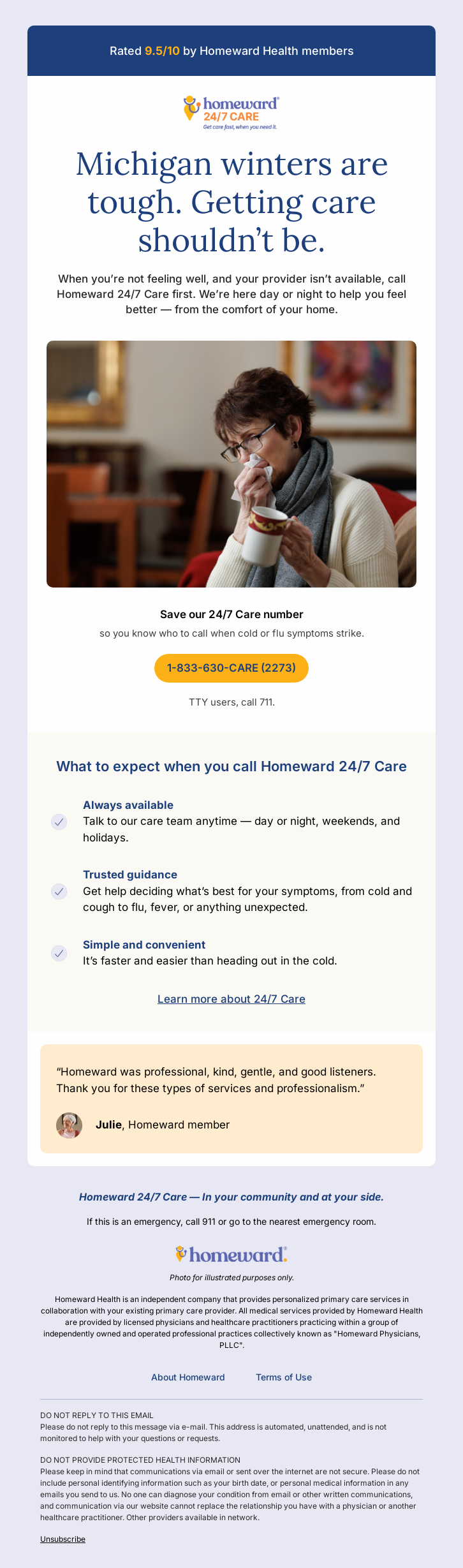 Winter Flu Email screenshot.png
