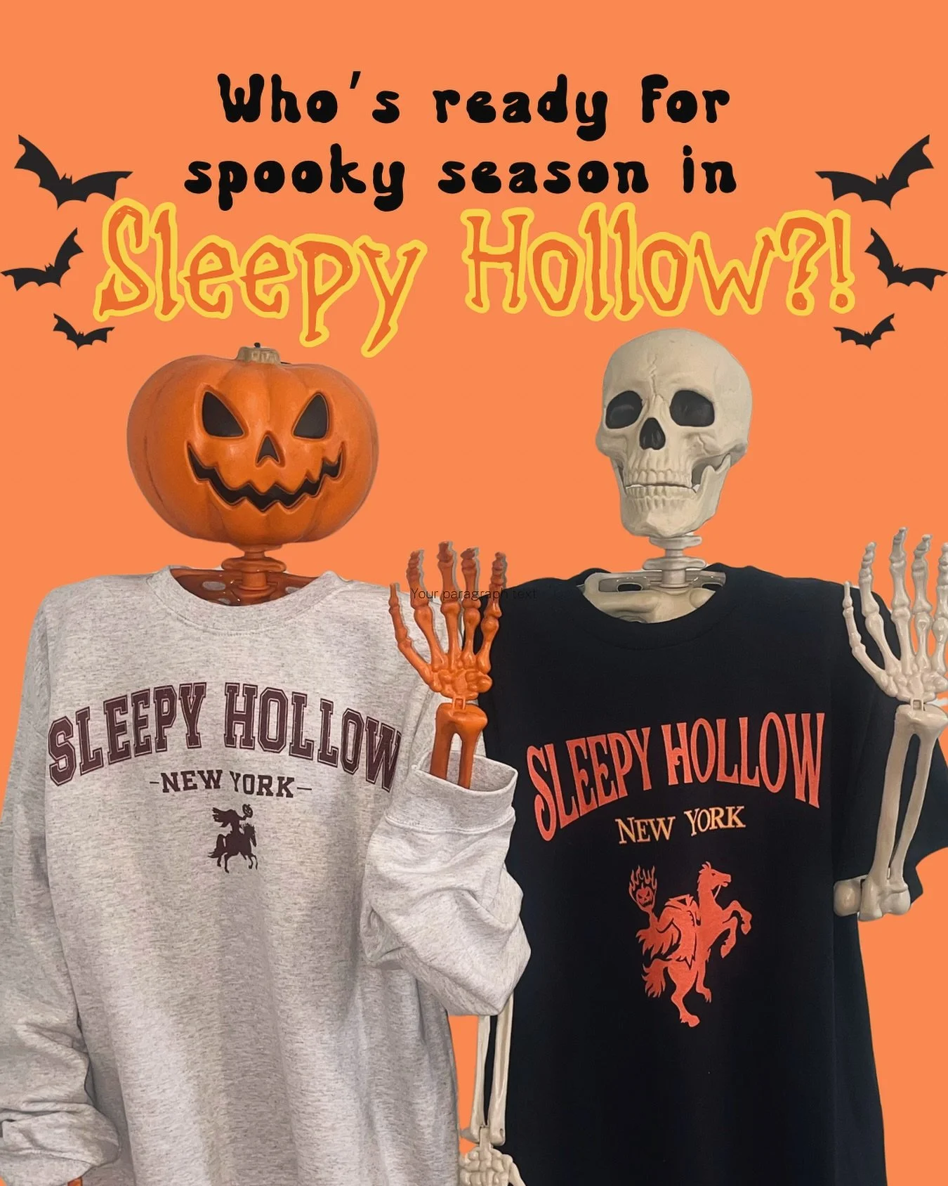 🙋&zwj;♀️🙋 Raise your hand if you&rsquo;re ready for spooky season in Sleepy Hollow! 🎃👻

As we get closer to October, the vibes in town go through the roof - street fairs, haunted hayrides, SUP Witches, pumpkins on every corner, the headless horse