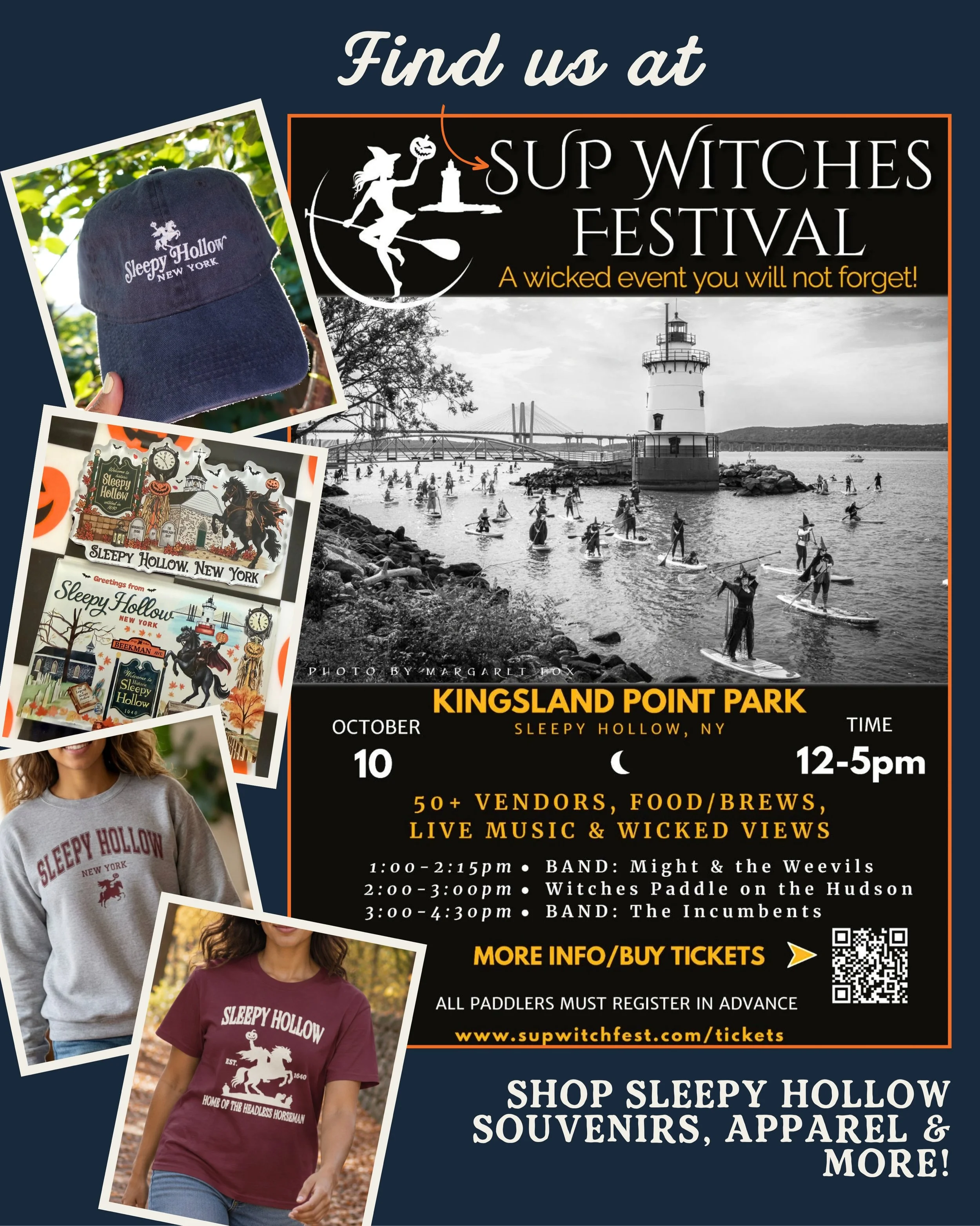 Spooky season, witches on the Hudson, and a beautiful fall day in Sleepy Hollow? Sounds like the perfect Saturday to us! 🎃🧙&zwj;♀️

We&rsquo;re heading to Kingsland Point Park tomorrow for the SUP Witches Festival, and we hope you&rsquo;ll join us!