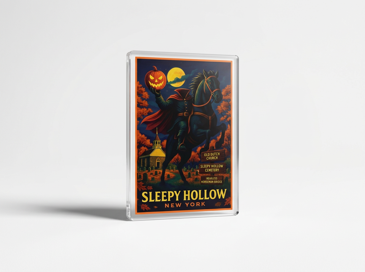 Sleepy Hollow Vintage Travel Poster Magnet