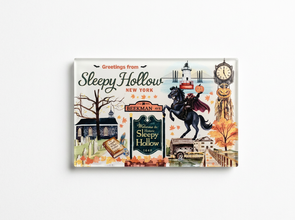 Greetings from Sleepy Hollow Acrylic Magnet
