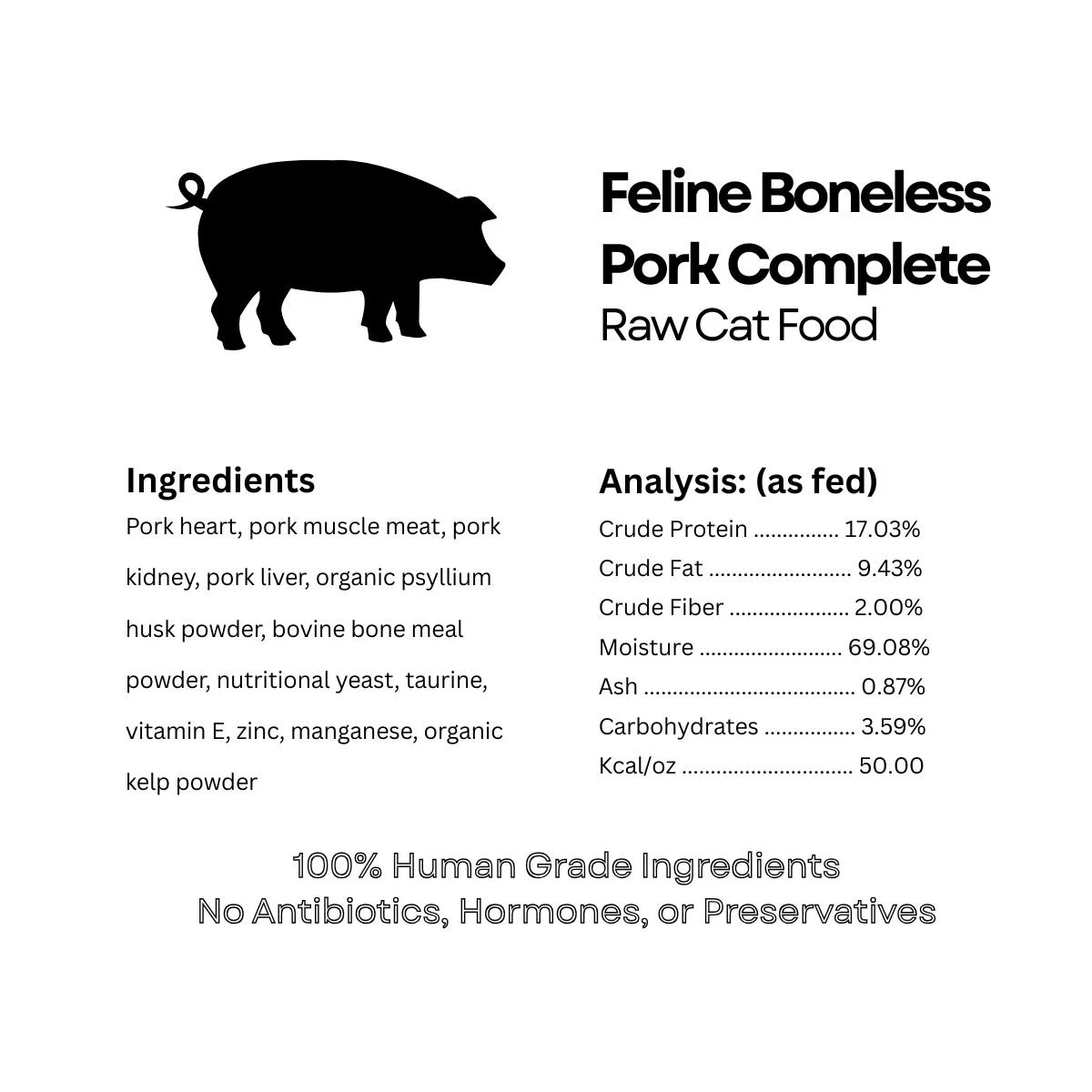 Feline Boneless Pork Complete (1lb)