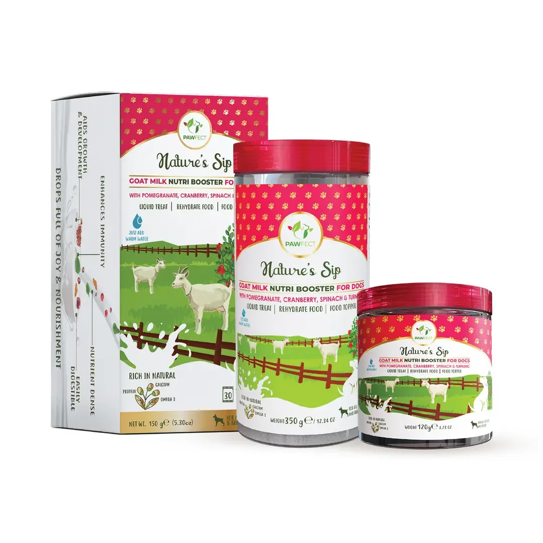 Nature's Sip Goat Milk - w/ Pomegranate, Cranberries, Turmeric, & Spinach